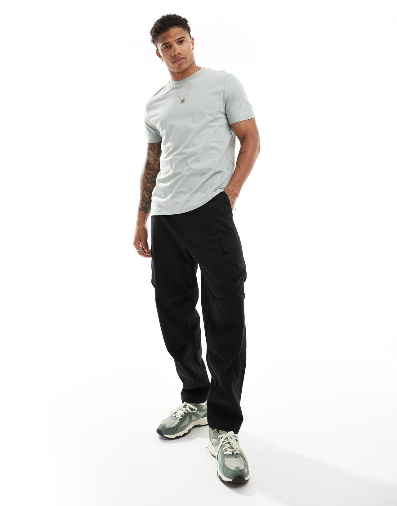 ASOS DESIGN essential crew neck t-shirt in light green - ASOS Sample Sale EU Store