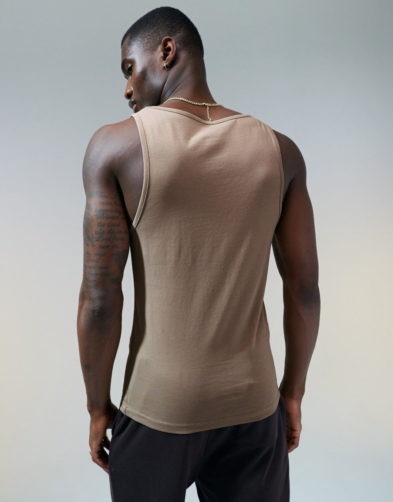 ASOS DESIGN essential muscle fit vest in brown - ASOS Sample Sale EU Store