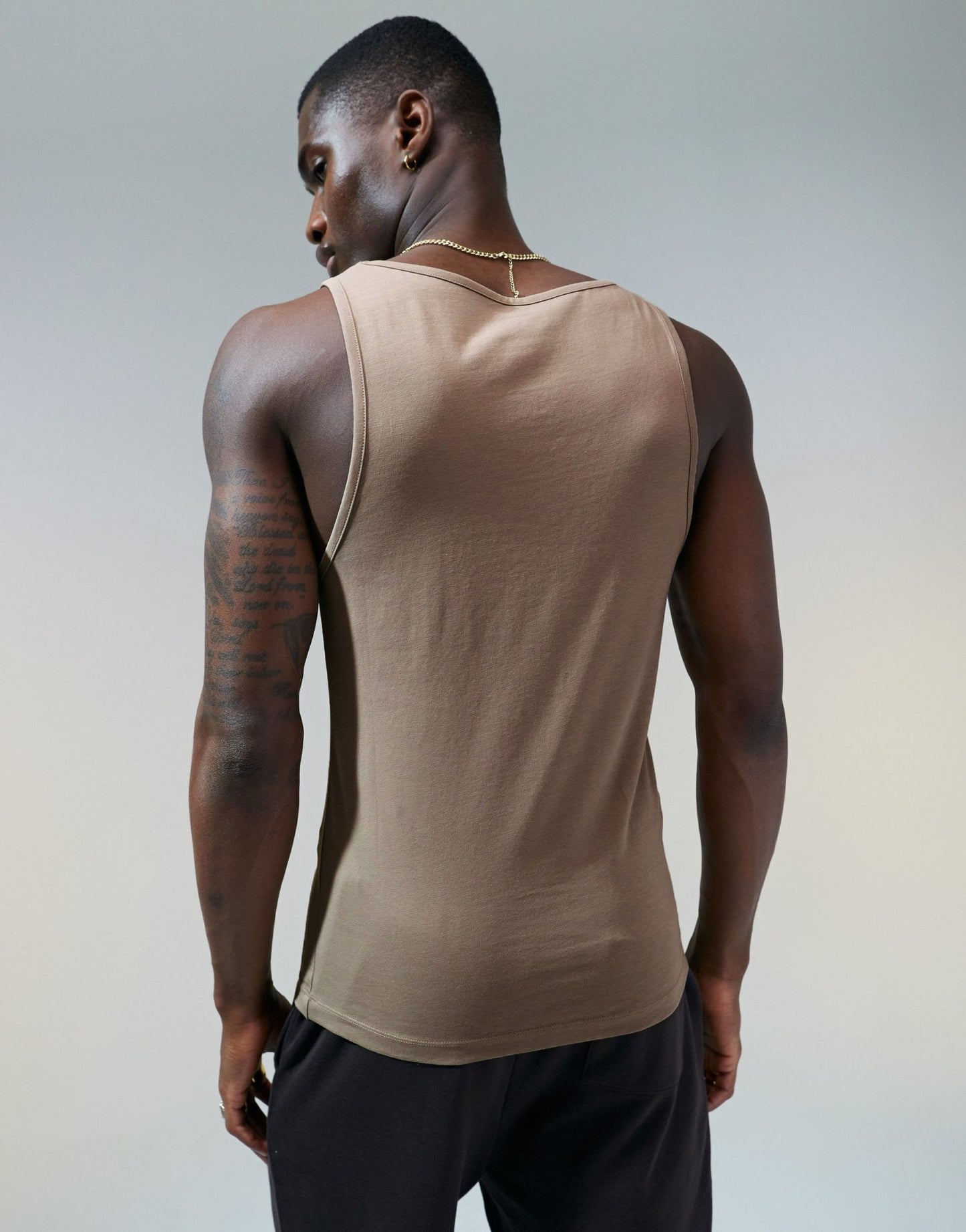 ASOS DESIGN essential muscle fit vest in brown - ASOS Sample Sale EU Store