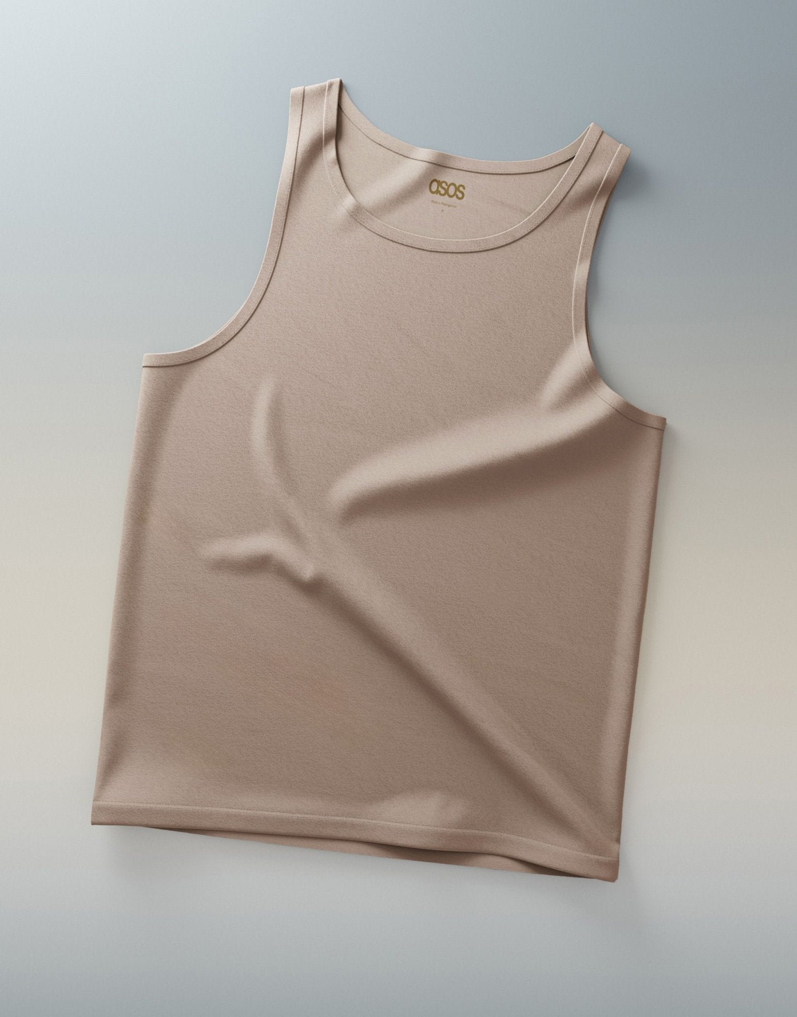 ASOS DESIGN essential muscle fit vest in brown - ASOS Sample Sale EU Store