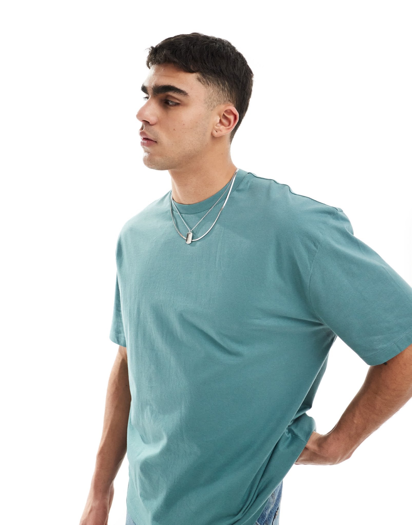 ASOS DESIGN essential oversized t-shirt in blue - ASOS Sample Sale EU Store