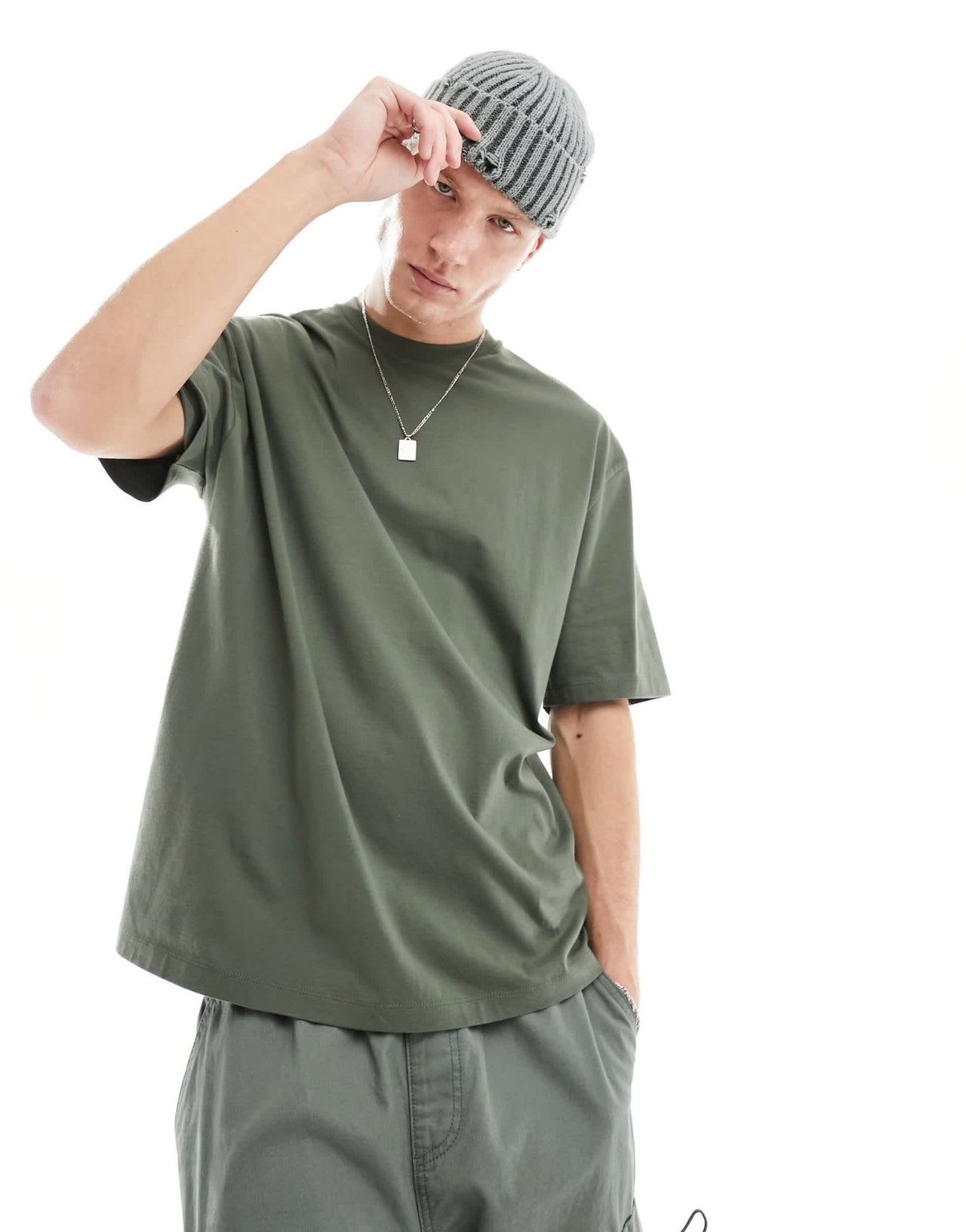 ASOS DESIGN essential oversized t-shirt in green - ASOS Sample Sale EU Store