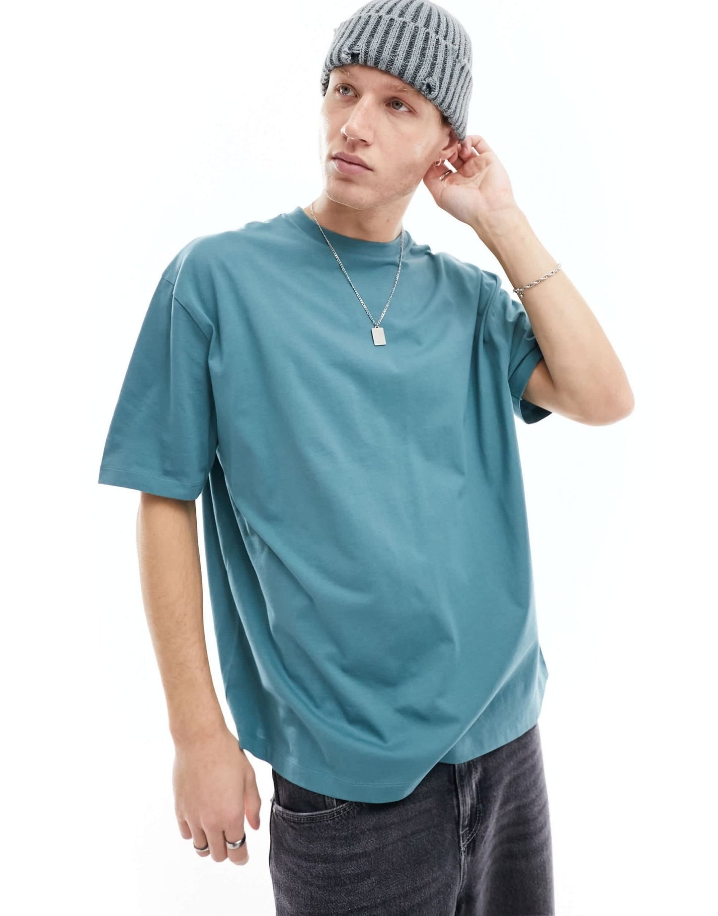 ASOS DESIGN essential oversized t-shirt in green - ASOS Sample Sale EU Store