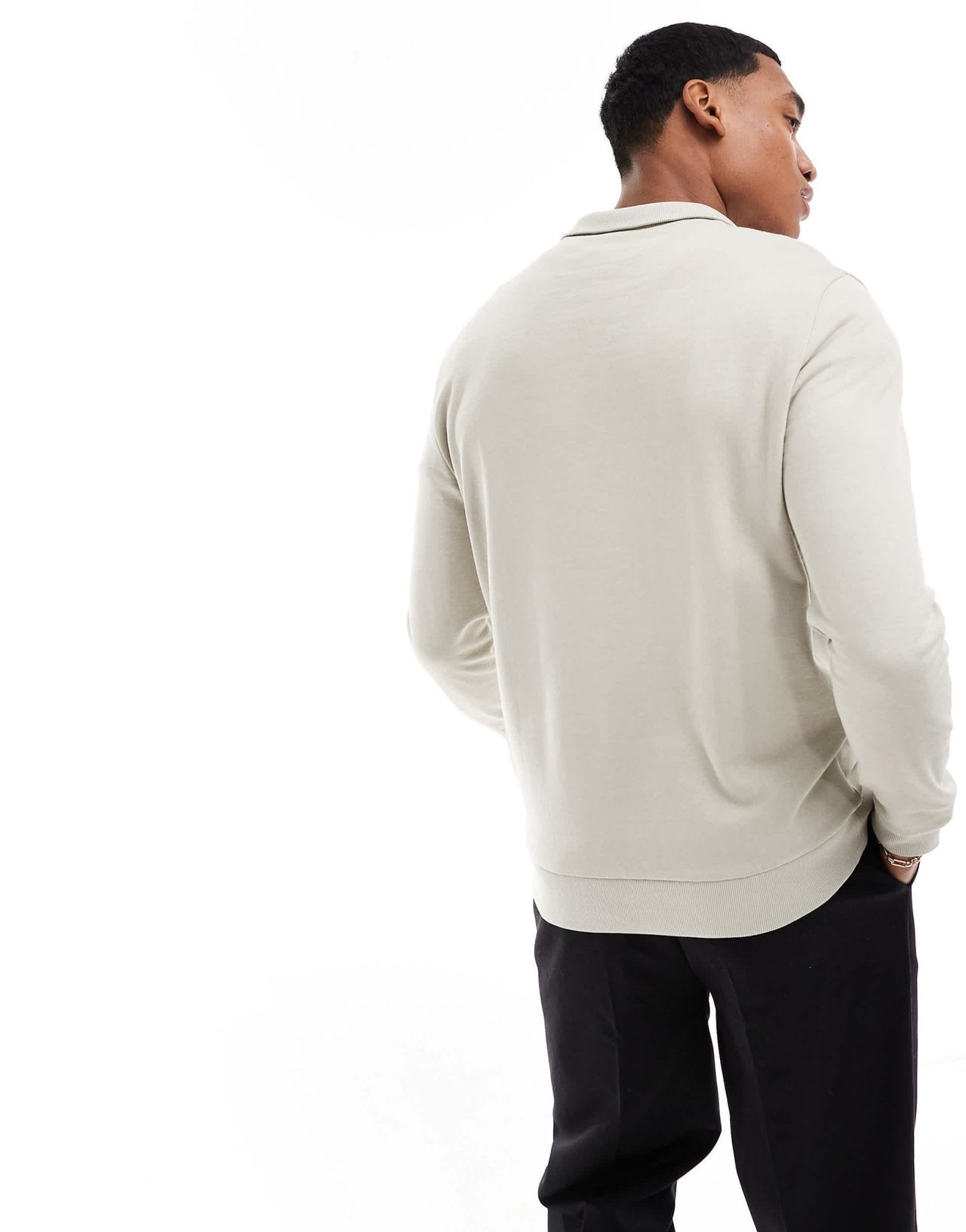 ASOS DESIGN essential sweatshirt with quarter zip in grey - ASOS Sample Sale EU Store