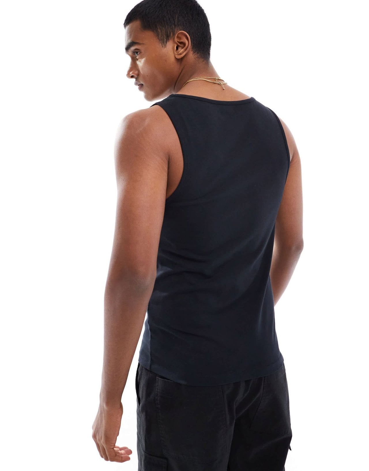 ASOS DESIGN essentials 2 pack muscle fit vests in black and dark green - ASOS Sample Sale EU Store
