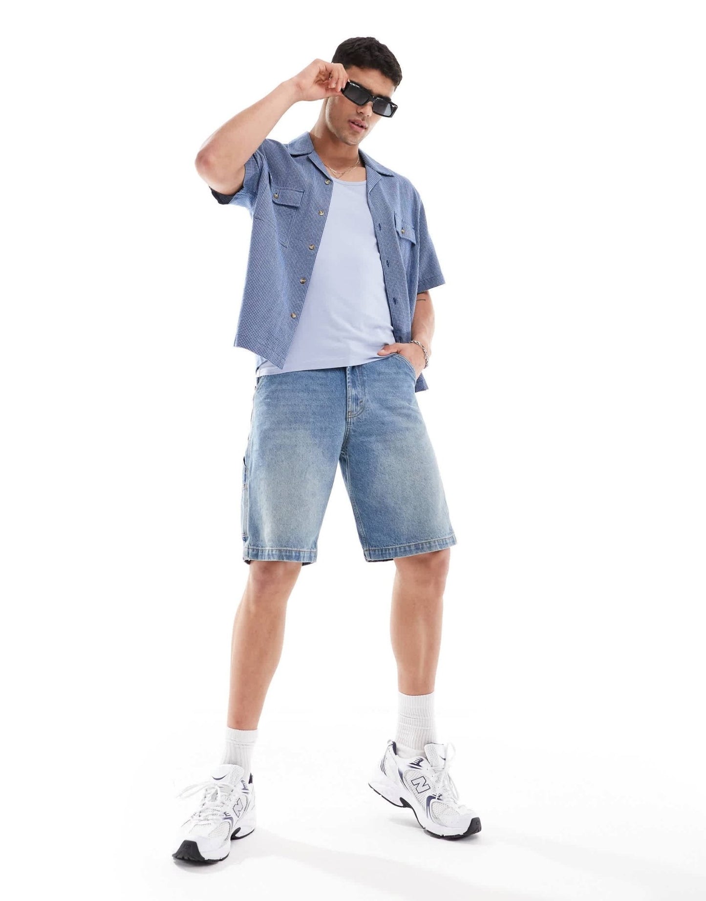 ASOS DESIGN essentials muscle fit vest in light blue - ASOS Sample Sale EU Store