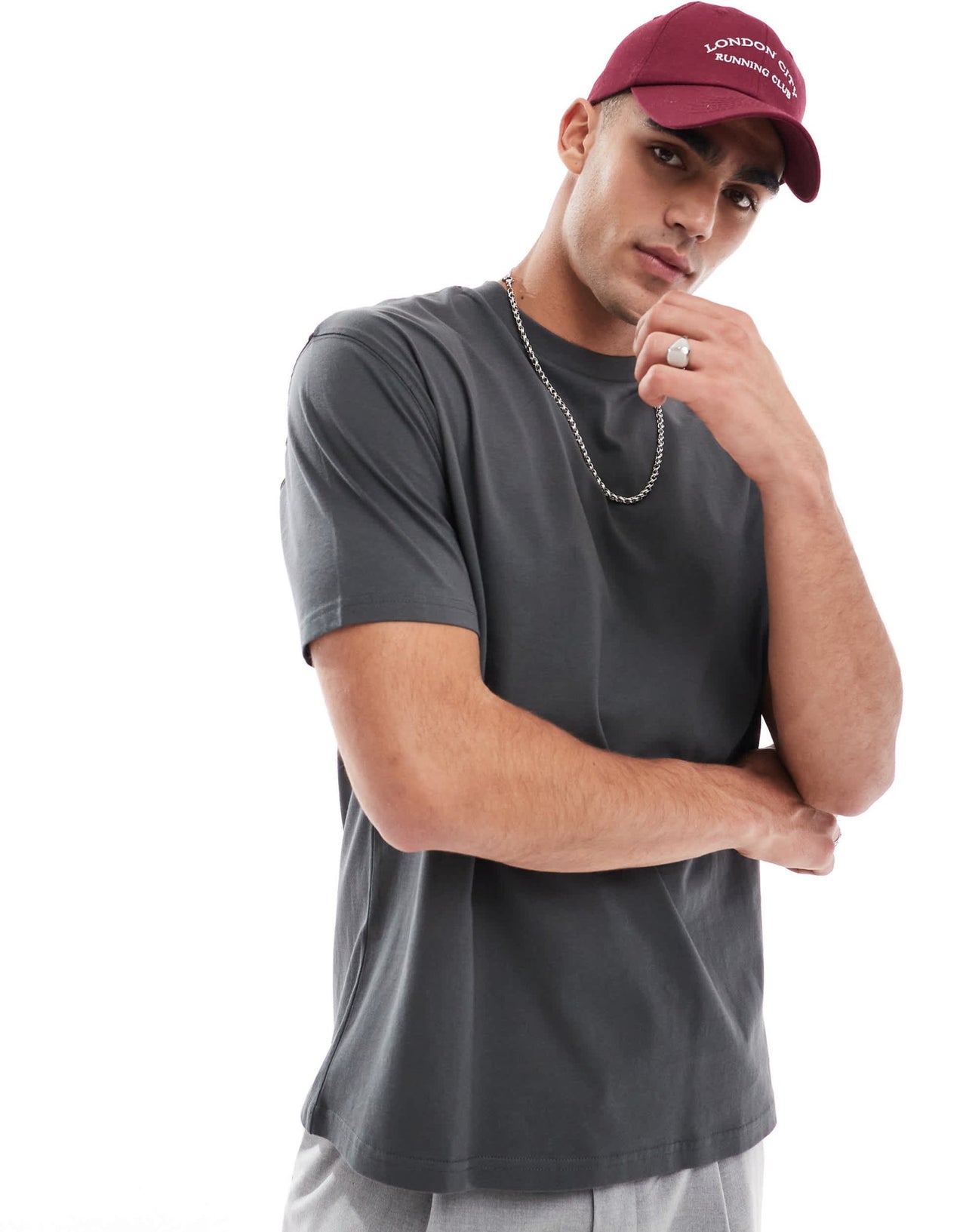 ASOS DESIGN essentials relaxed t-shirt in charcoal - ASOS Sample Sale EU Store