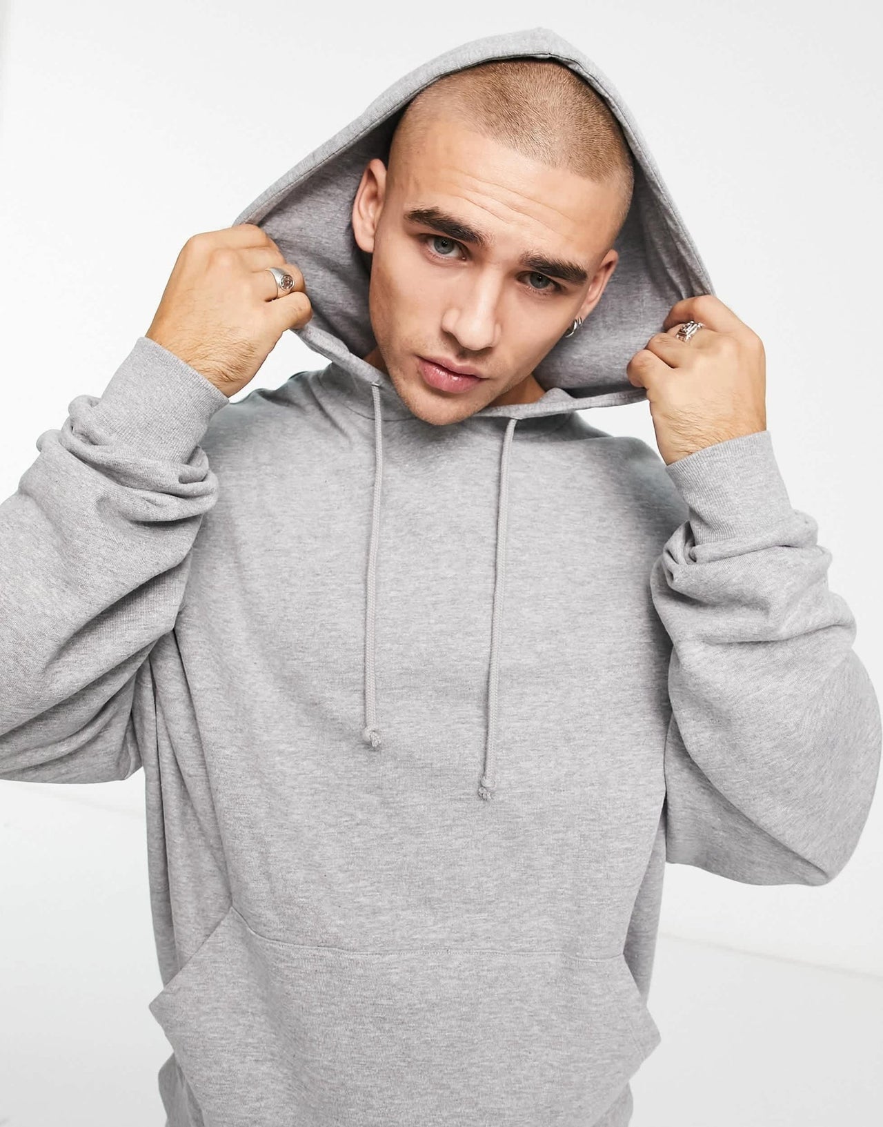 ASOS DESIGN extreme oversized hoodie in grey marl - ASOS Sample Sale EU Store