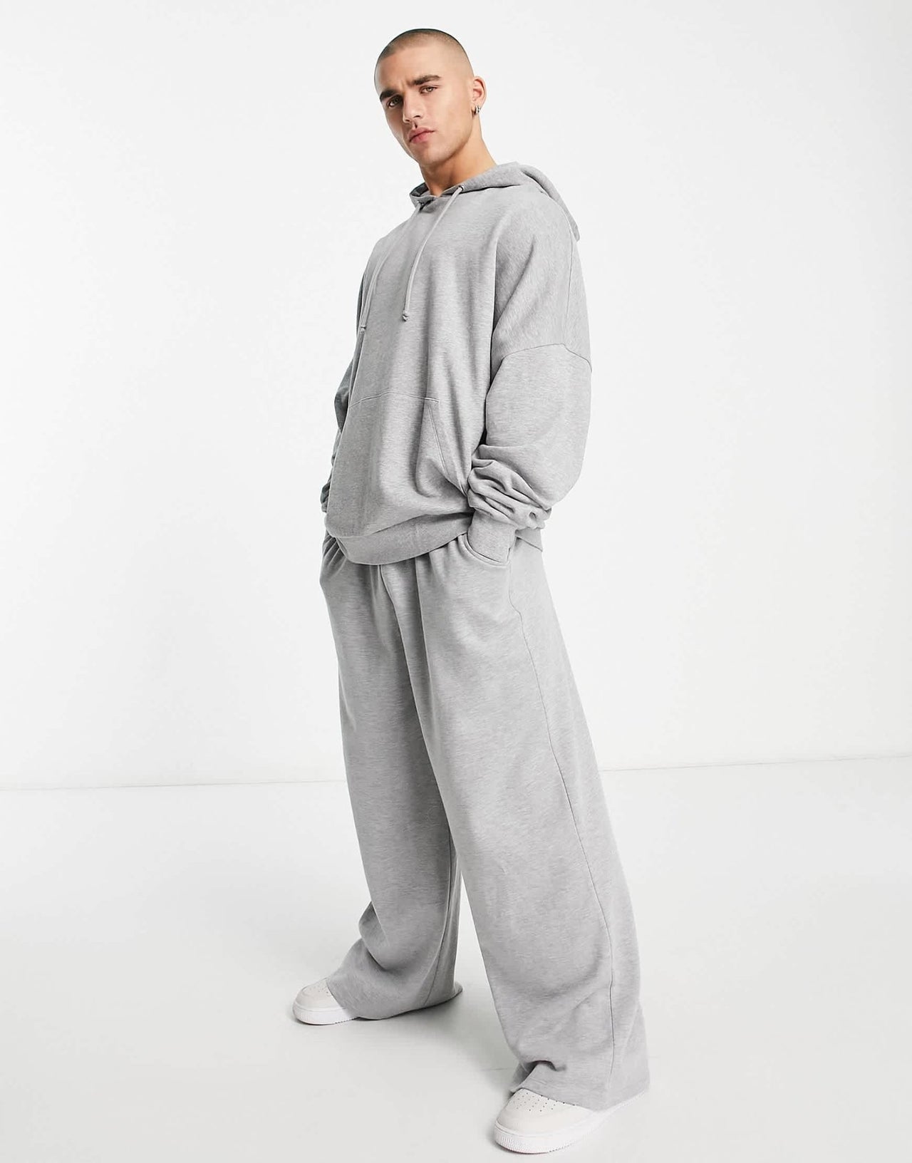 ASOS DESIGN extreme oversized hoodie in grey marl - ASOS Sample Sale EU Store