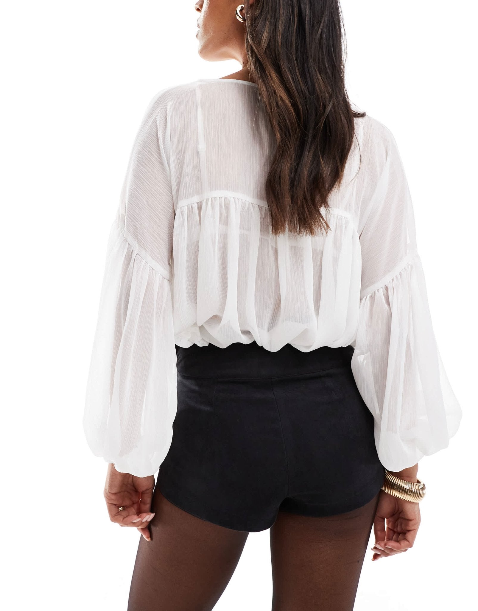 ASOS DESIGN faux suede micro mini short co - ord in black - ASOS Sample Sale EU Store