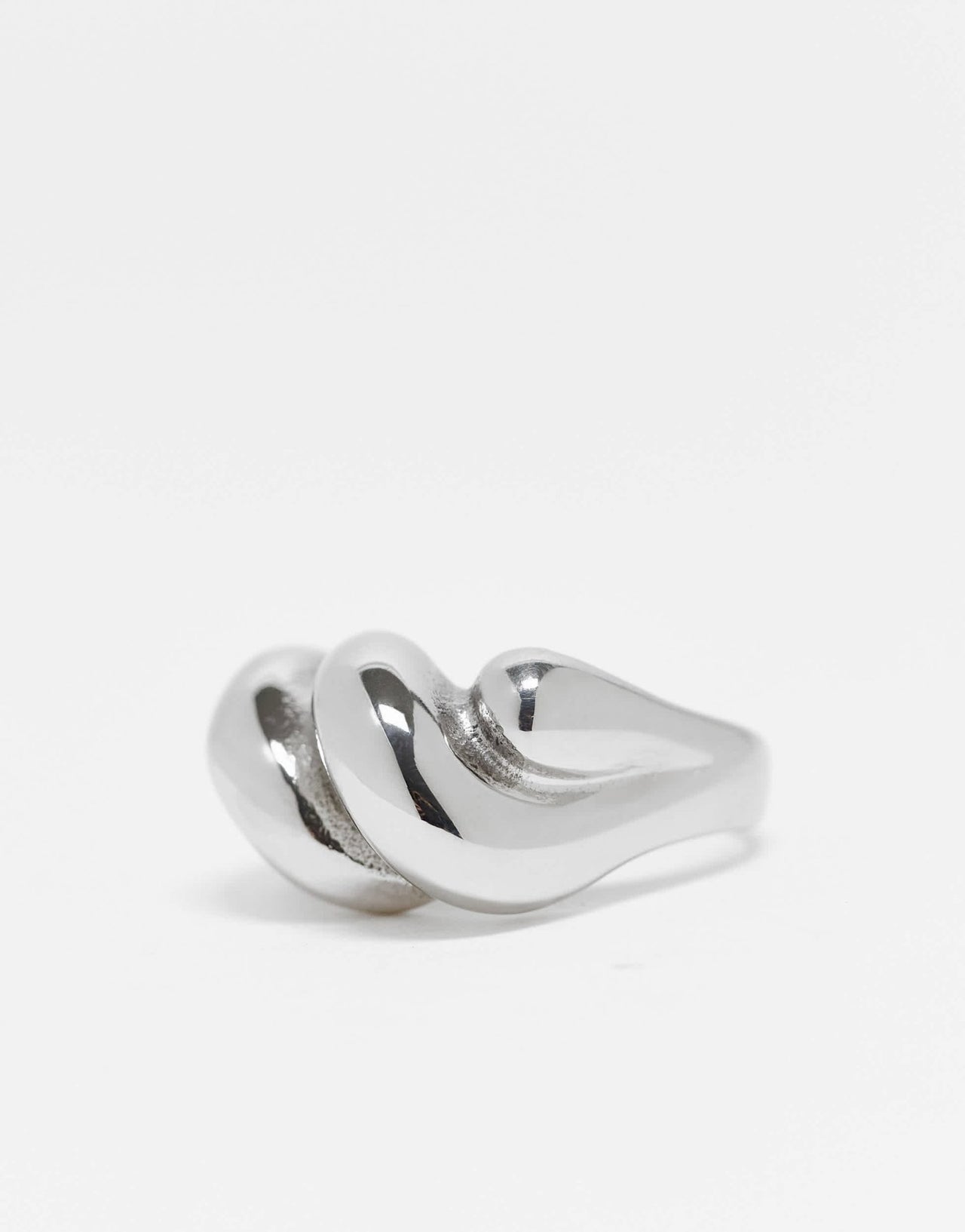 ASOS DESIGN festival waterproof stainless steel ring with twist design in silver - ASOS Sample Sale EU Store