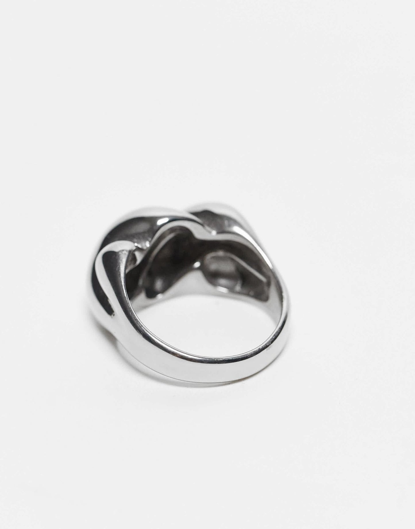 ASOS DESIGN festival waterproof stainless steel ring with twist design in silver - ASOS Sample Sale EU Store