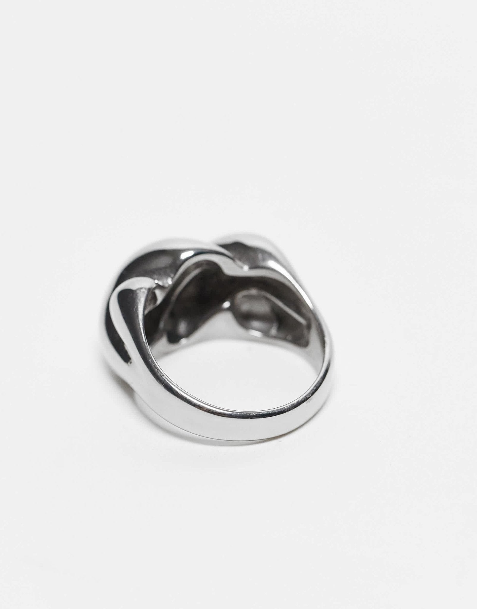 ASOS DESIGN festival waterproof stainless steel ring with twist design in silver - ASOS Sample Sale EU Store
