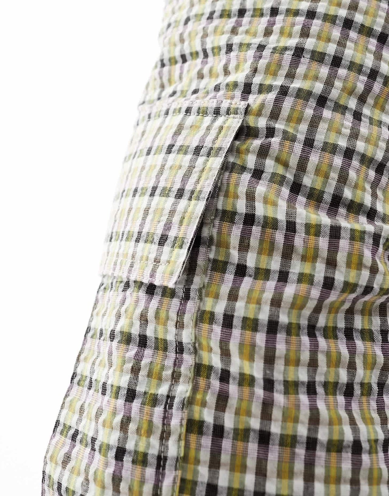 ASOS DESIGN fit cargo shorts in textured check print - ASOS Sample Sale EU Store