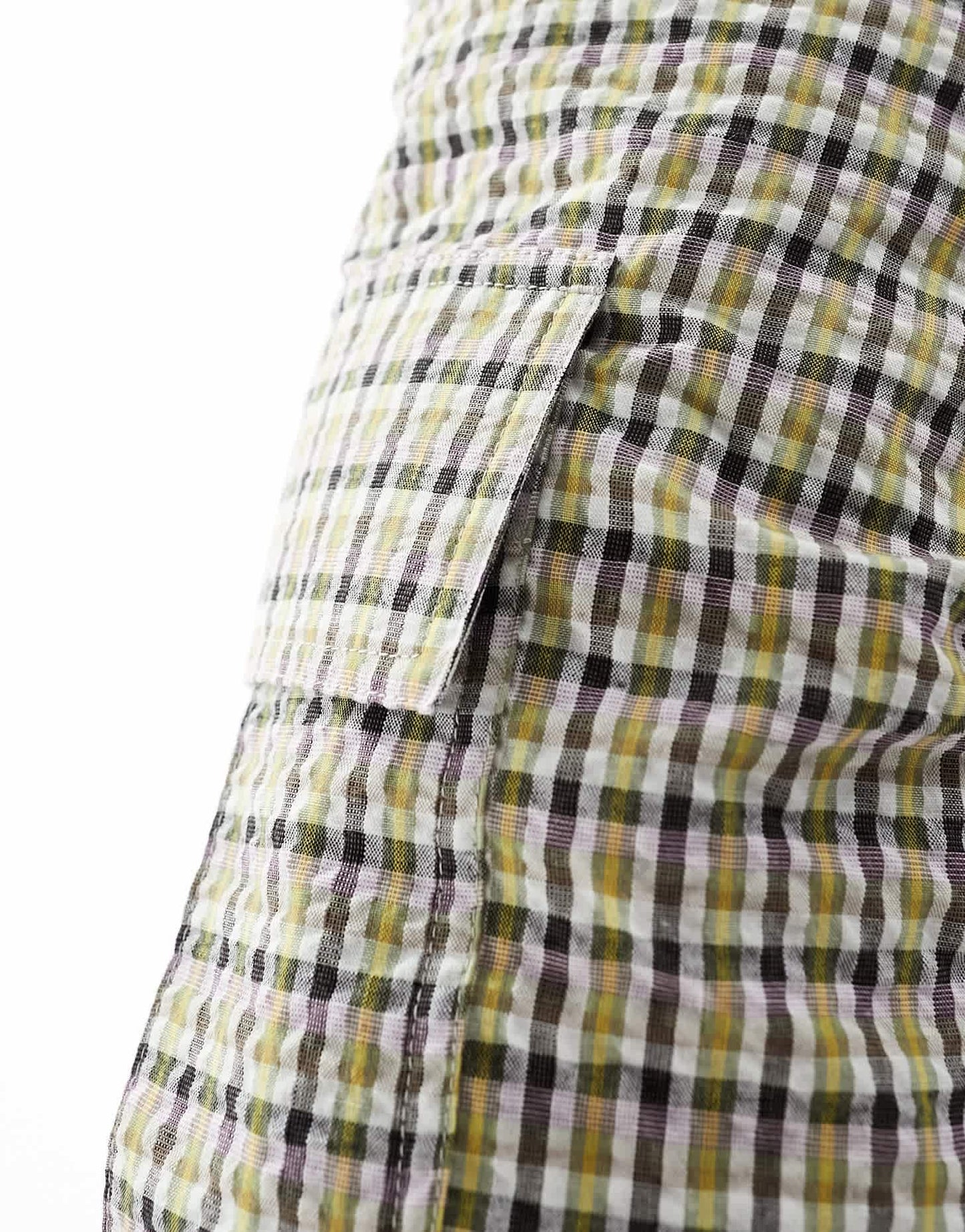ASOS DESIGN fit cargo shorts in textured check print - ASOS Sample Sale EU Store