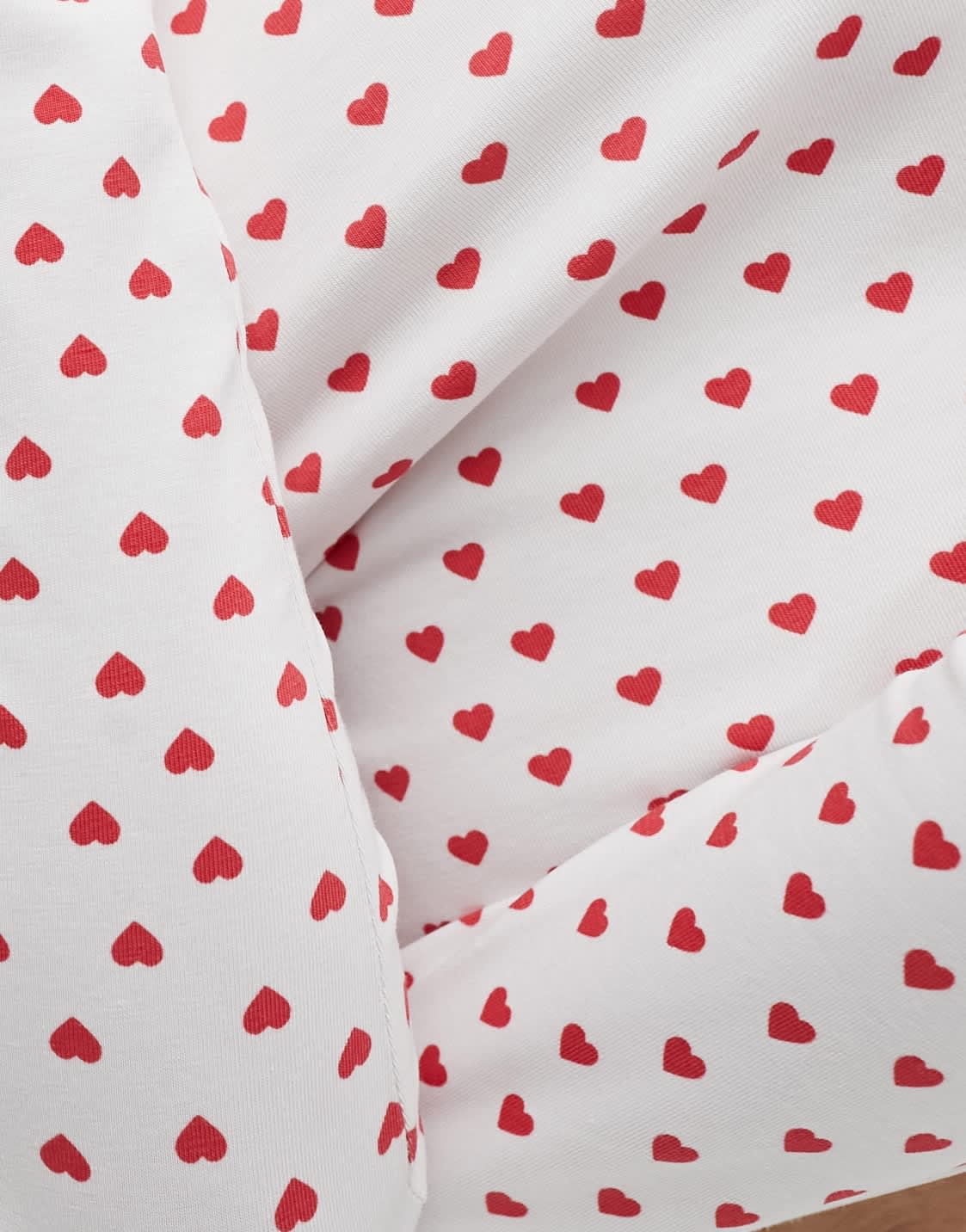 ASOS DESIGN heart print bardot top in ivory - ASOS Sample Sale EU Store