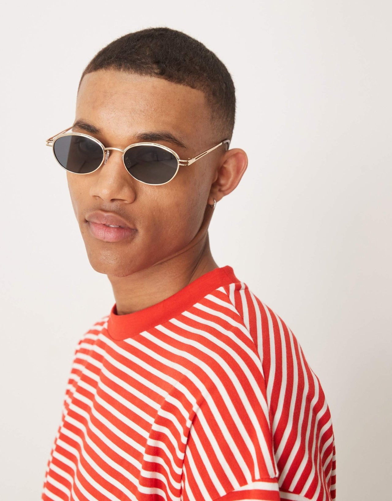ASOS DESIGN heavyweight boxy oversized t-shirt in red and white stripe - ASOS Sample Sale EU Store