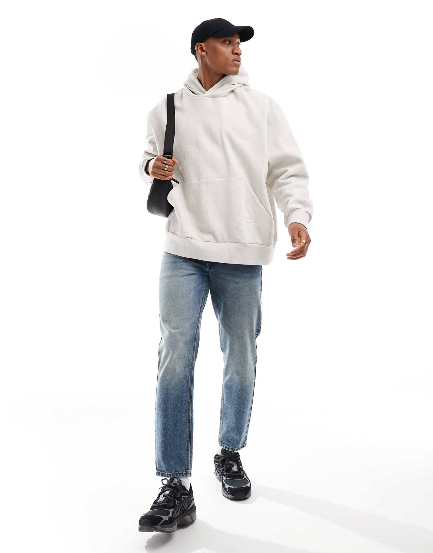 ASOS DESIGN heavyweight extreme oversized hoodie in white marl - WHITE - ASOS Sample Sale EU Store