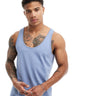 ASOS DESIGN heavyweight vest in mid blue