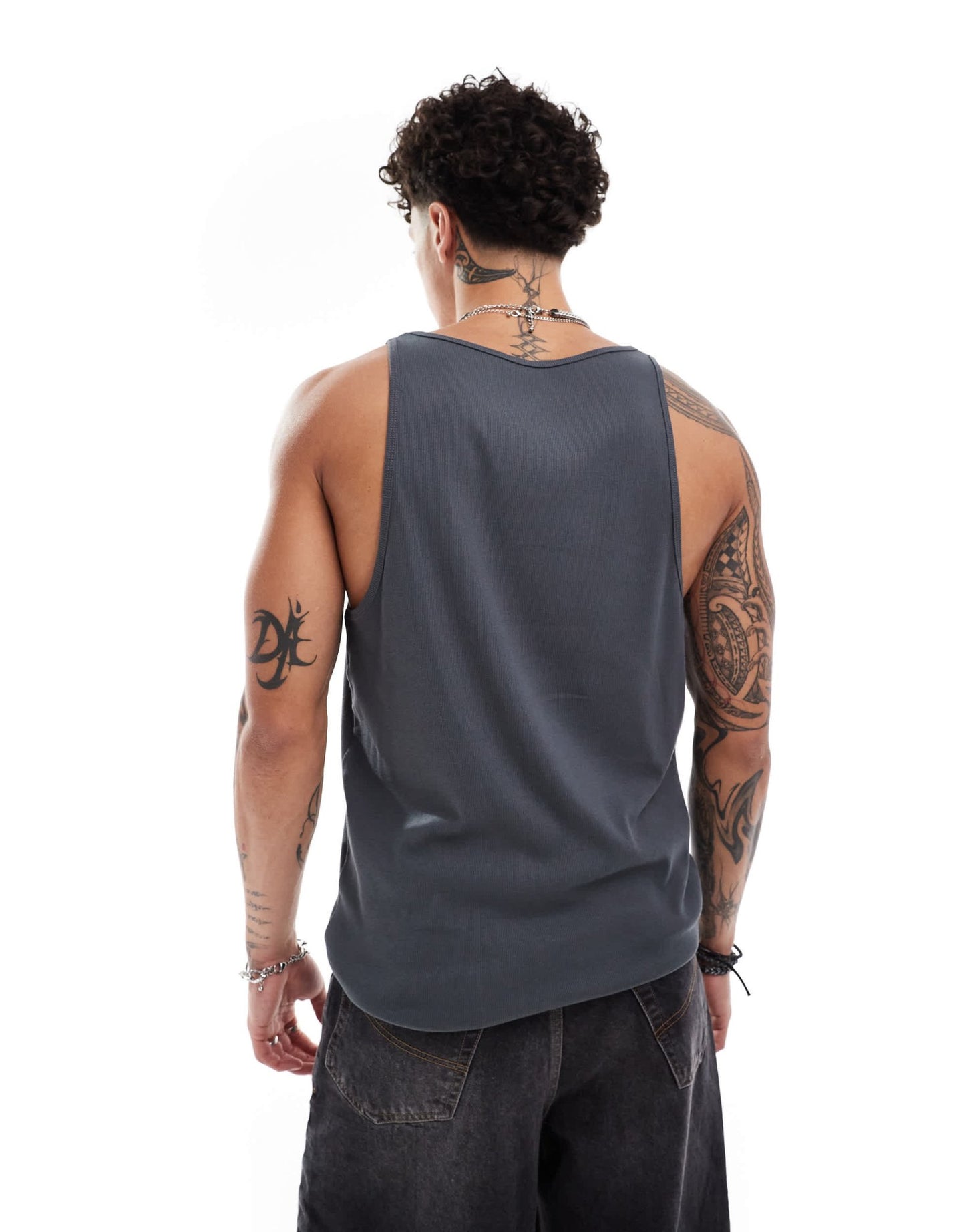 ASOS DESIGN heavyweight vest with seam stitching in charcoal - ASOS Sample Sale EU Store