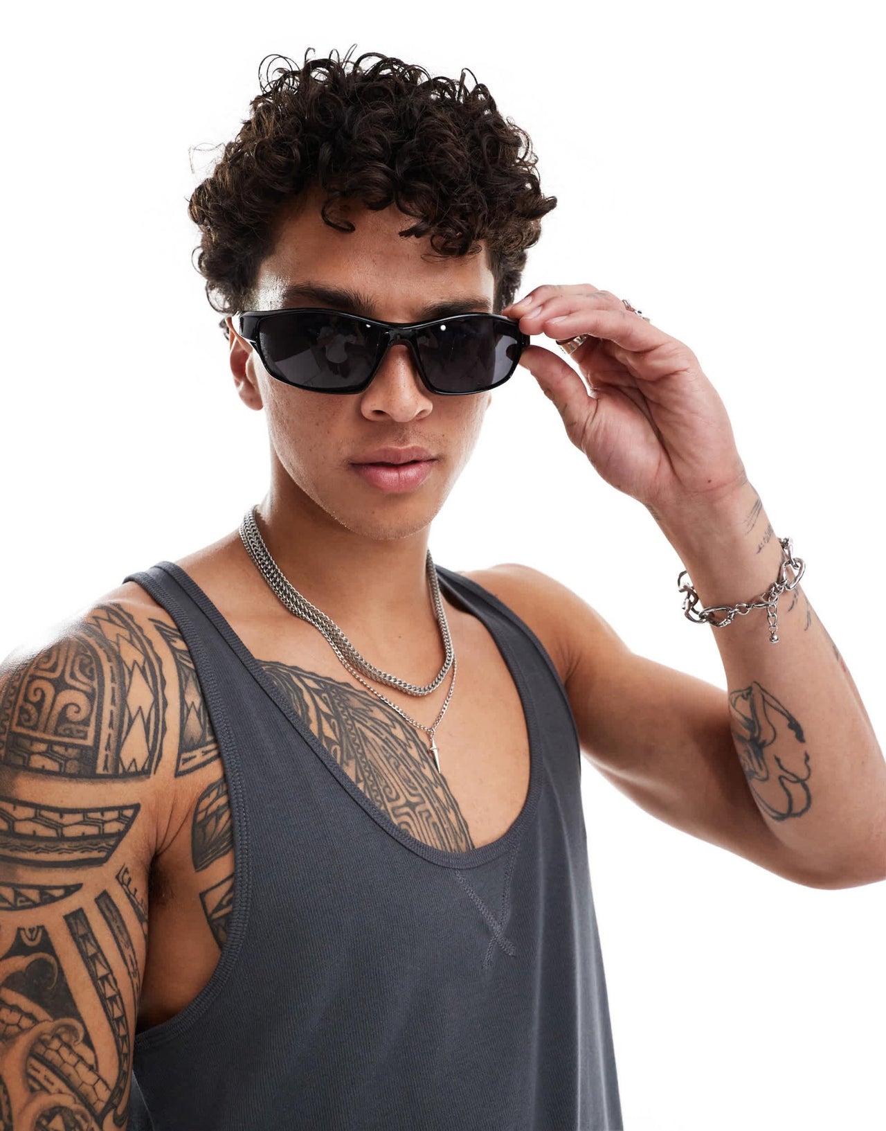ASOS DESIGN heavyweight vest with seam stitching in charcoal - ASOS Sample Sale EU Store
