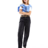 ASOS DESIGN high rise mom jeans in black