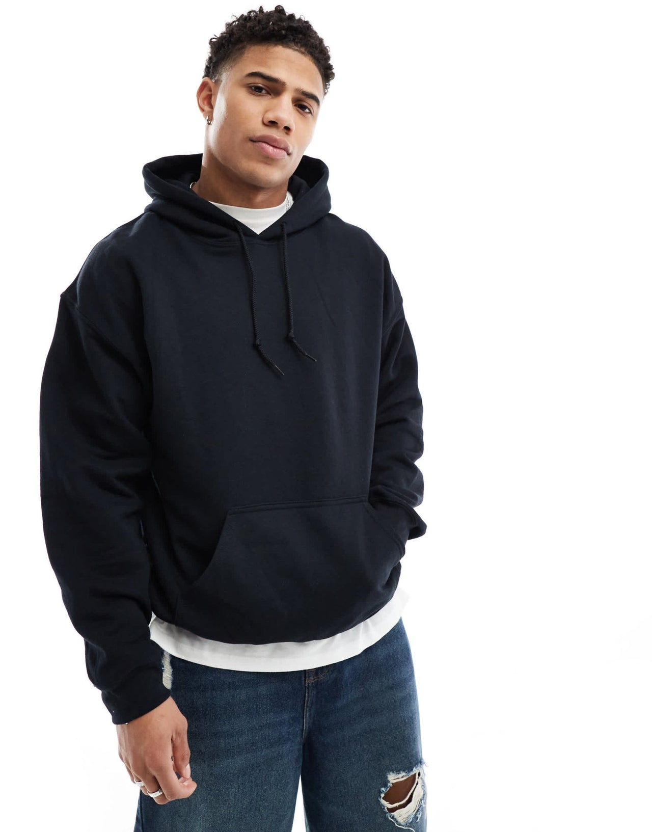 ASOS DESIGN hoodie with prints in black - ASOS Sample Sale EU Store