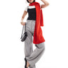 Bufanda de punto ASOS DESIGN en rojo