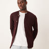 Cárdigan de punto ASOS DESIGN en burdeos