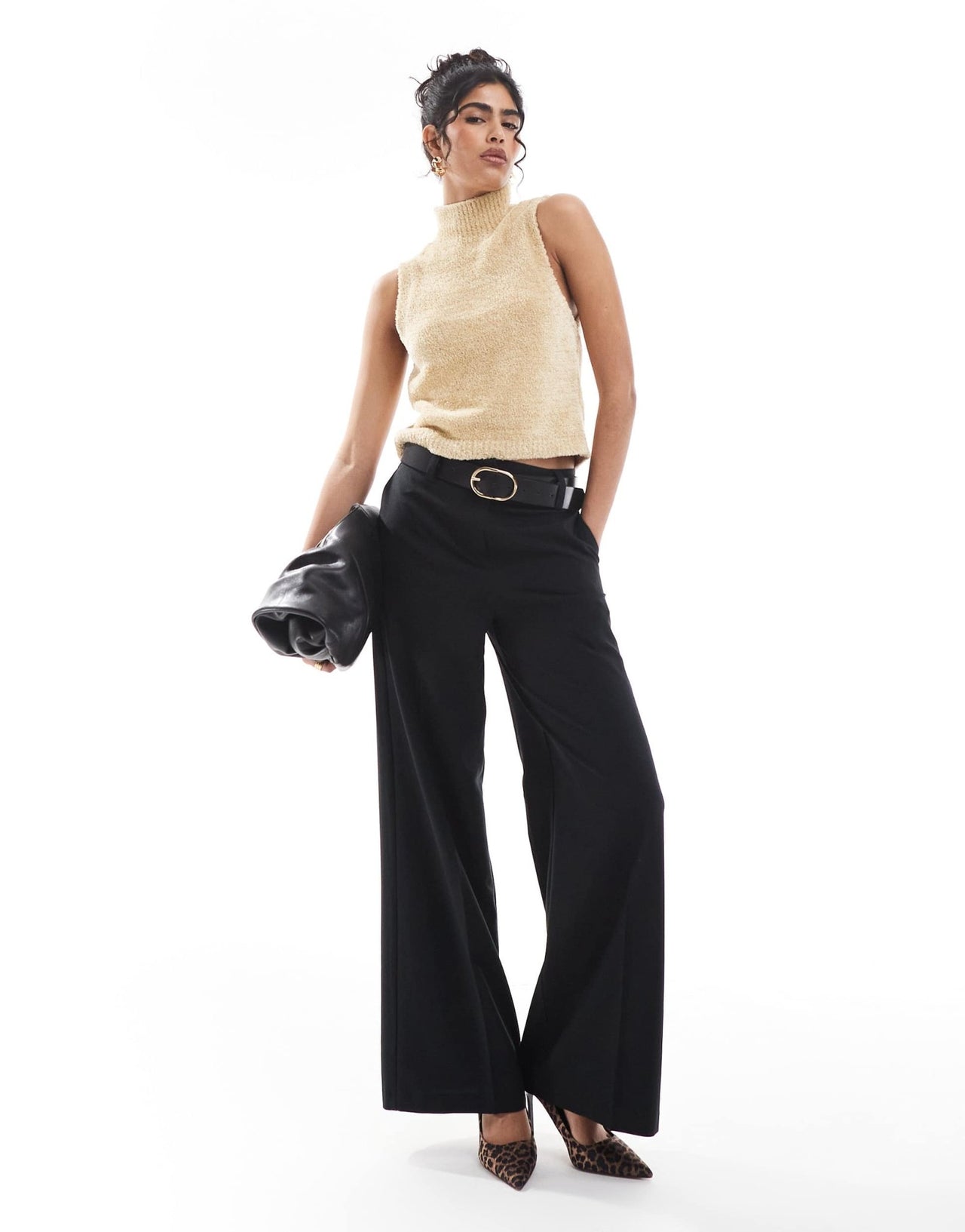 ASOS DESIGN knitted chenille tank in eyelash yarn in gold - ASOS Sample Sale EU Store