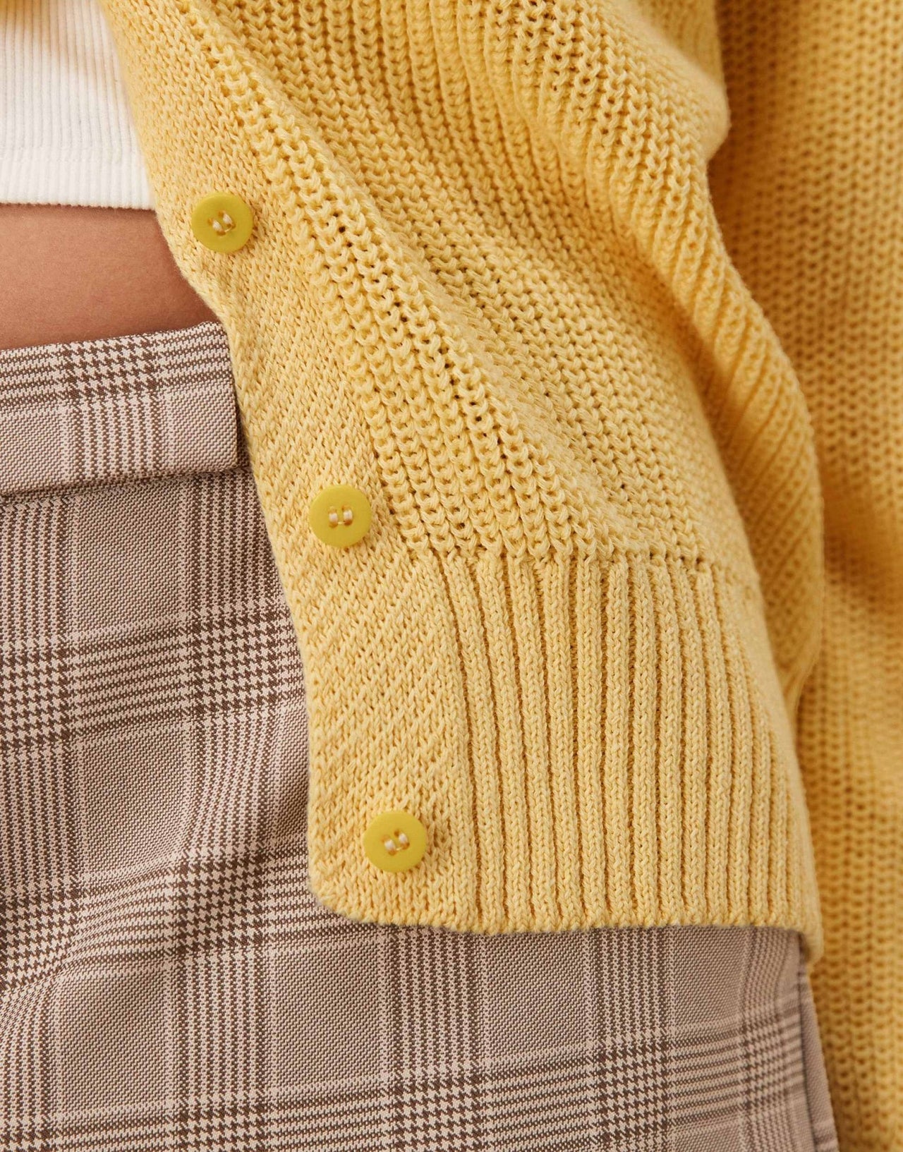 ASOS DESIGN knitted raglan cardigan in buttermilk yellow - ASOS Sample Sale EU Store