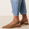 Ballerines à bride arrière Leonora ASOS DESIGN en suedette taupe