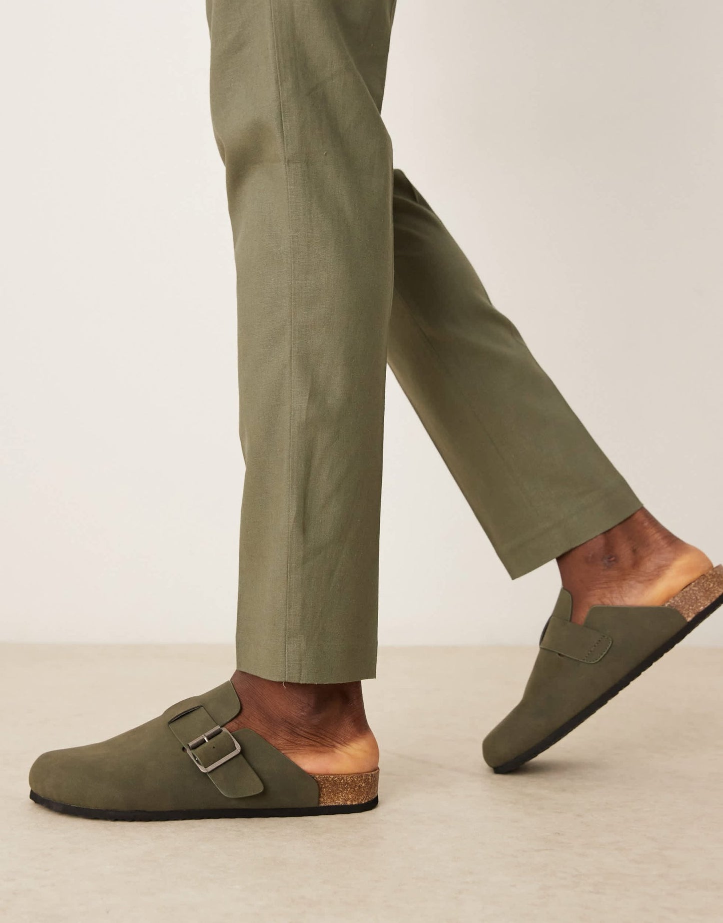 ASOS DESIGN linen blend skinny suit trousers in olive - ASOS Sample Sale EU Store