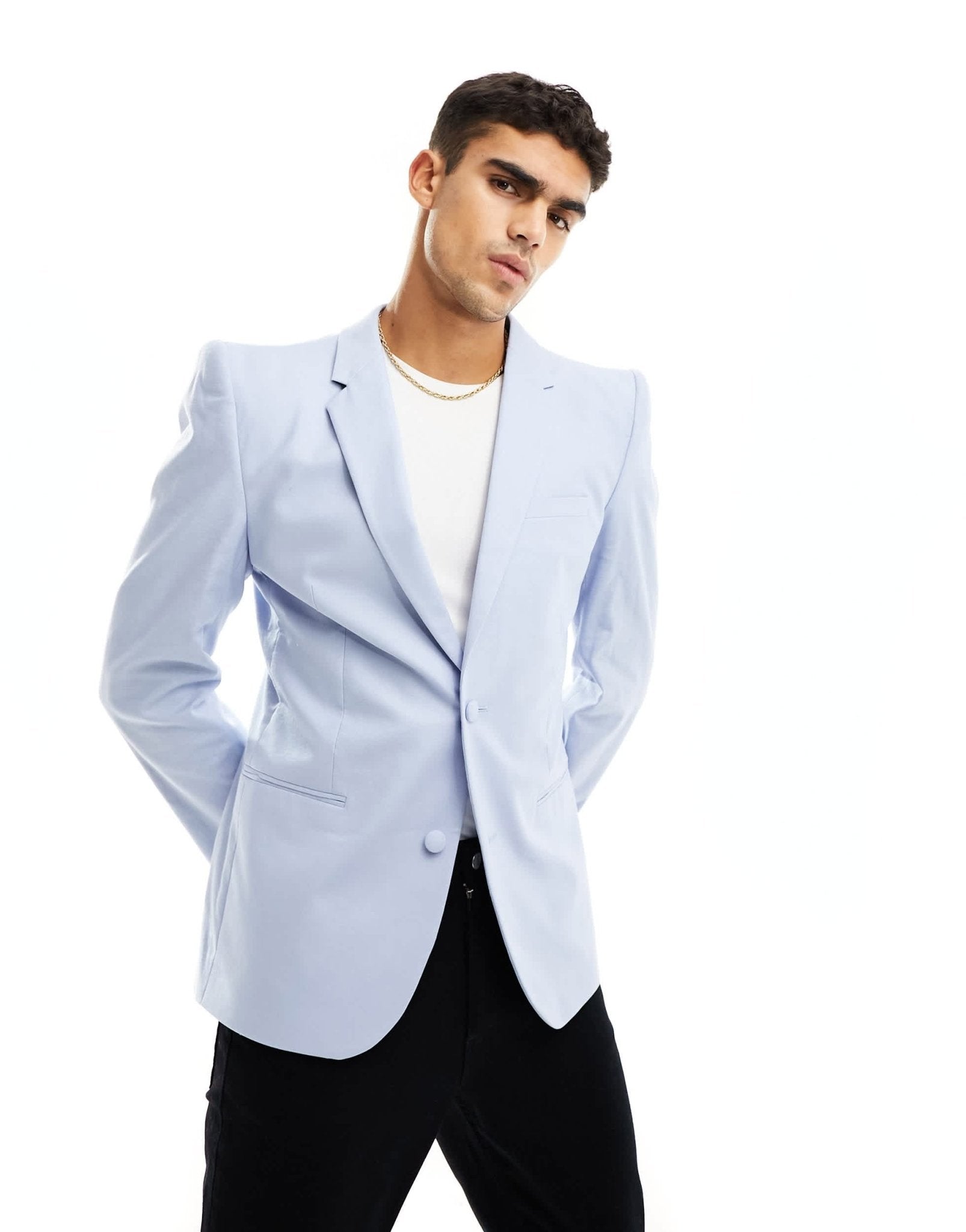 ASOS DESIGN linen mix pagoda blazer - ASOS Sample Sale EU Store