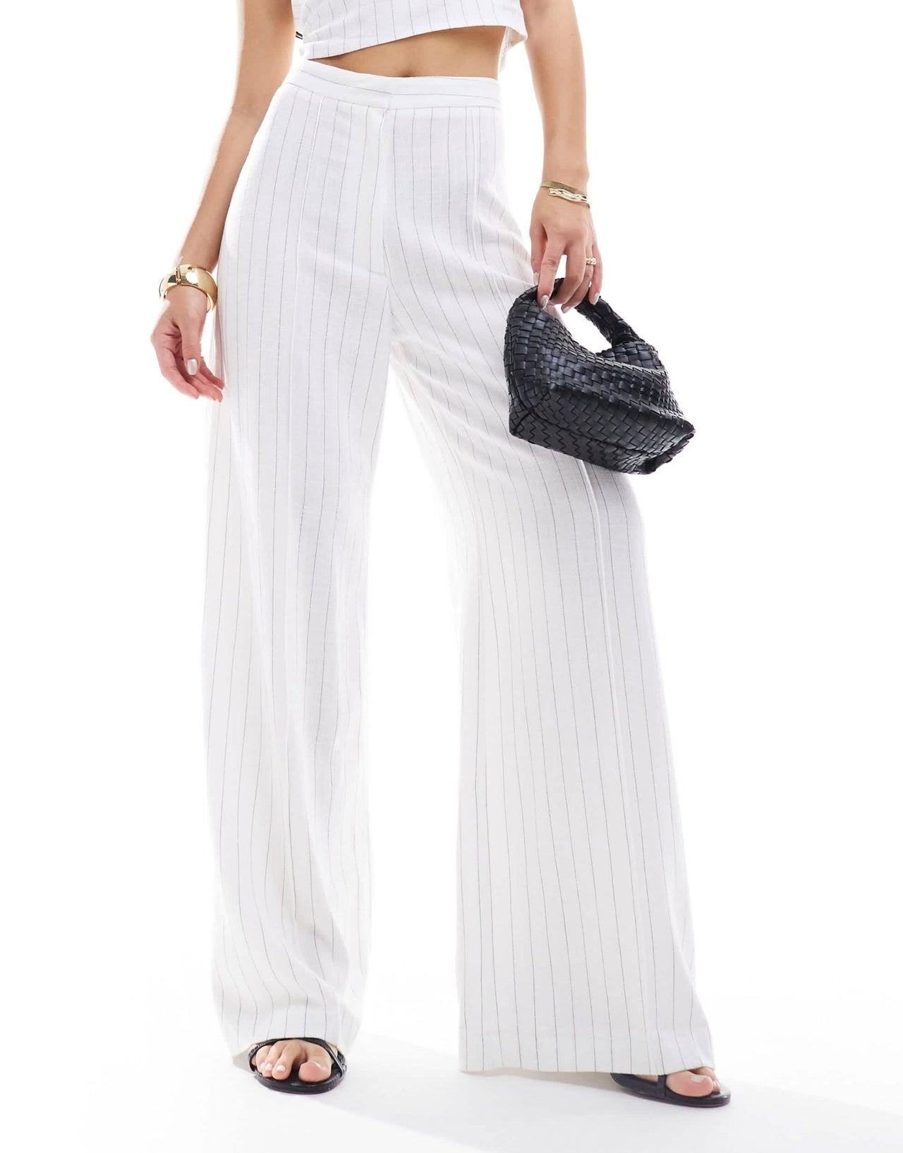 ASOS DESIGN linen pinstripe trouser co - ord - ASOS Sample Sale EU Store