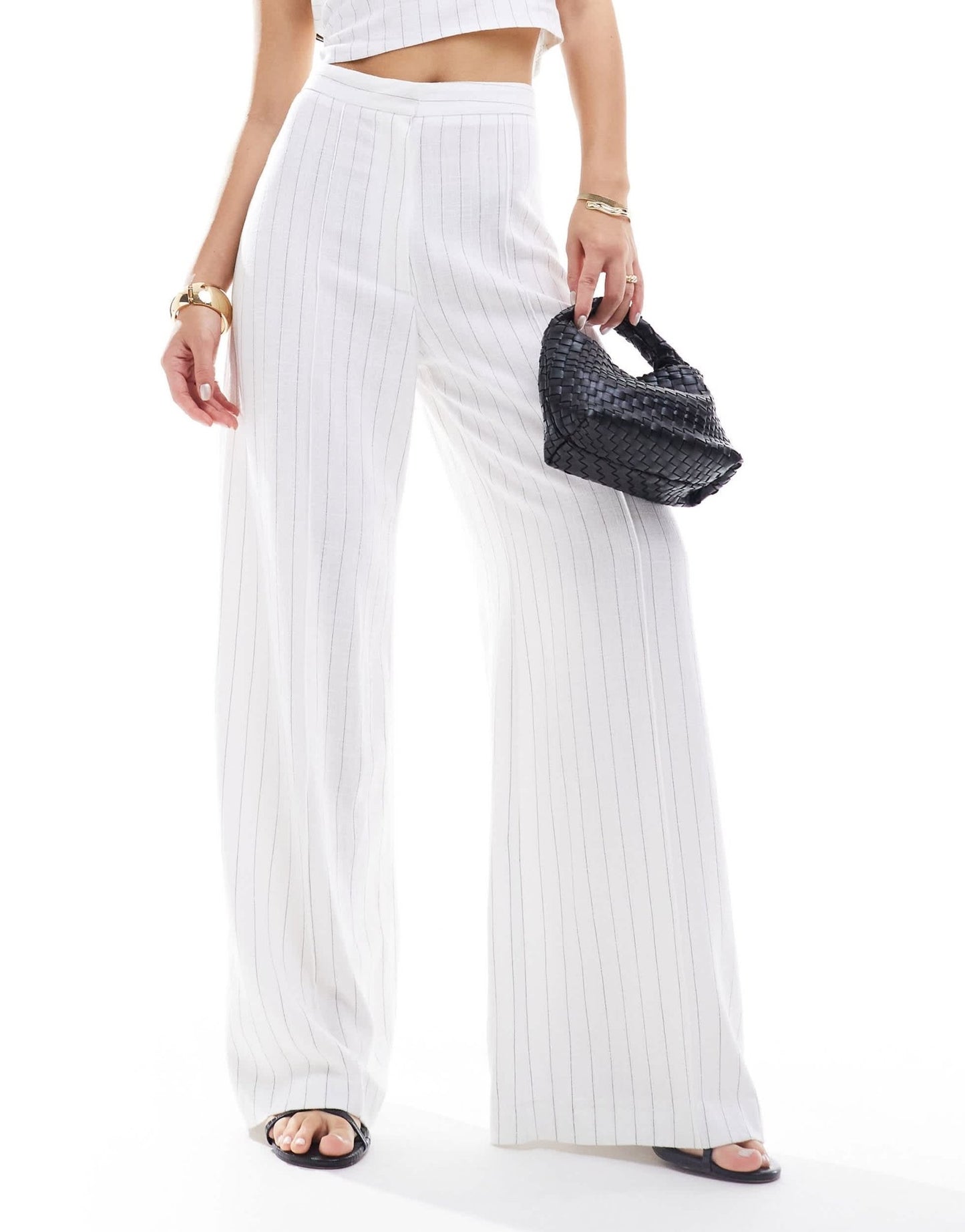 ASOS DESIGN linen pinstripe trouser co - ord - ASOS Sample Sale EU Store