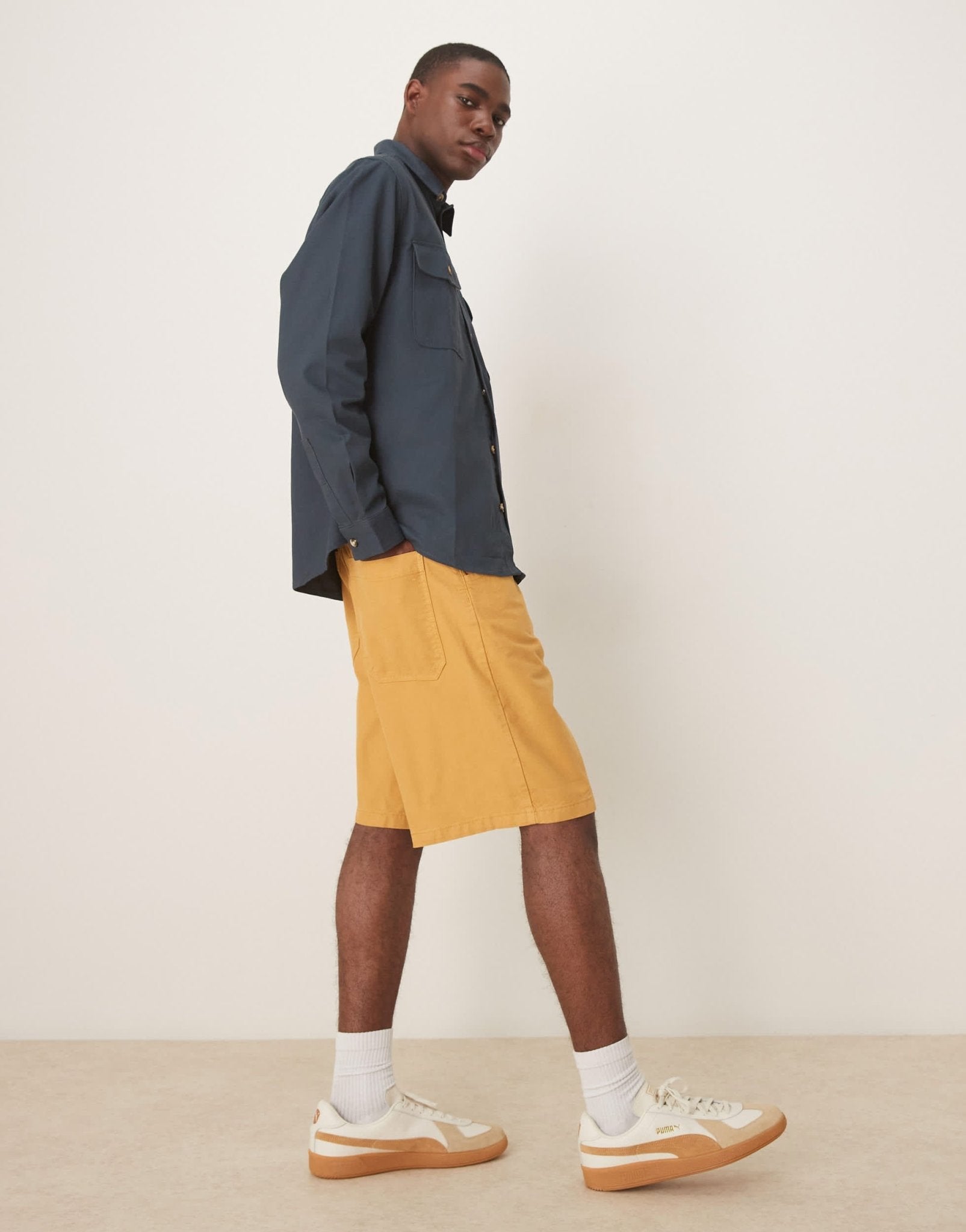 ASOS DESIGN long length shorts in tan - ASOS Sample Sale EU Store