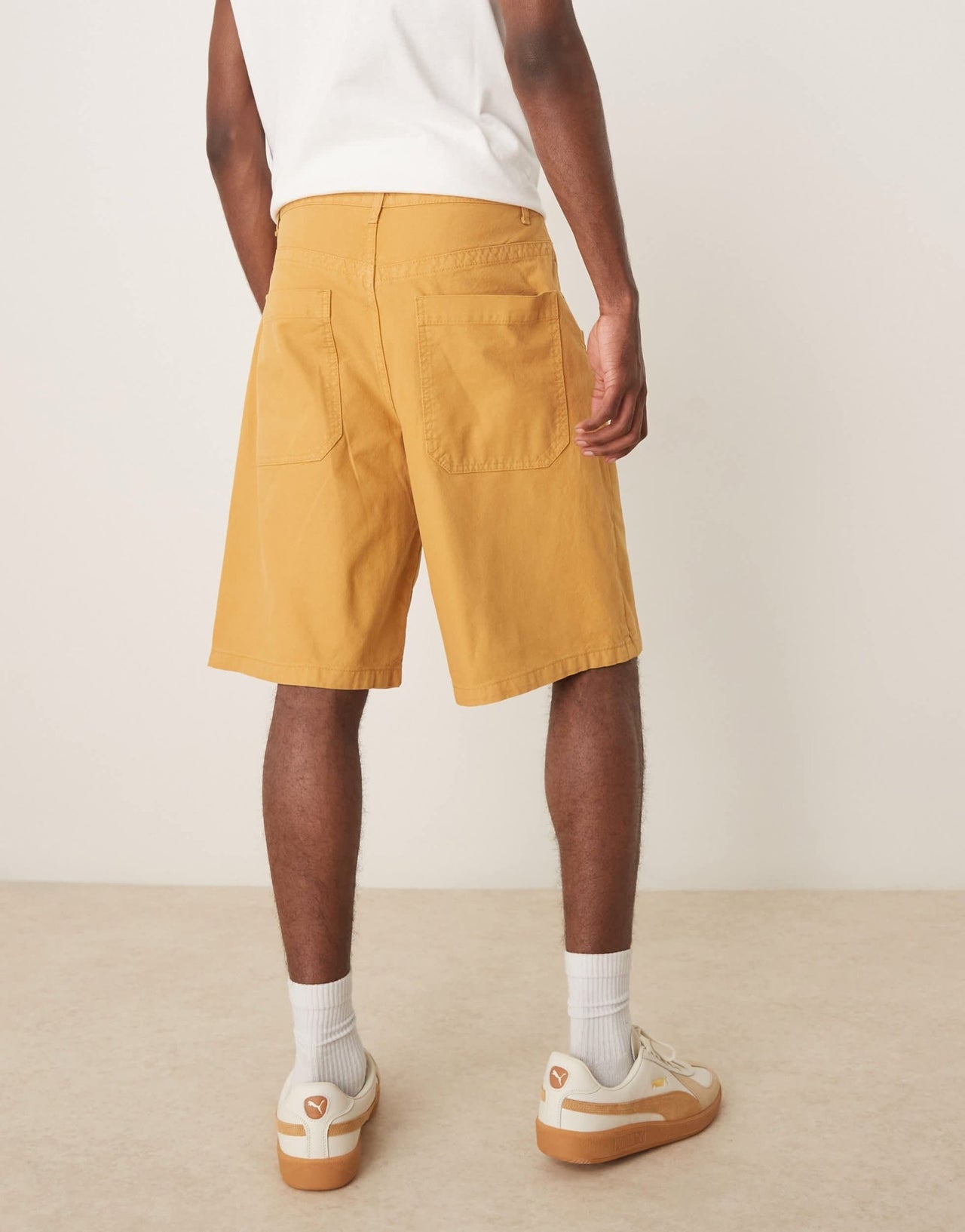 ASOS DESIGN long length shorts in tan - ASOS Sample Sale EU Store