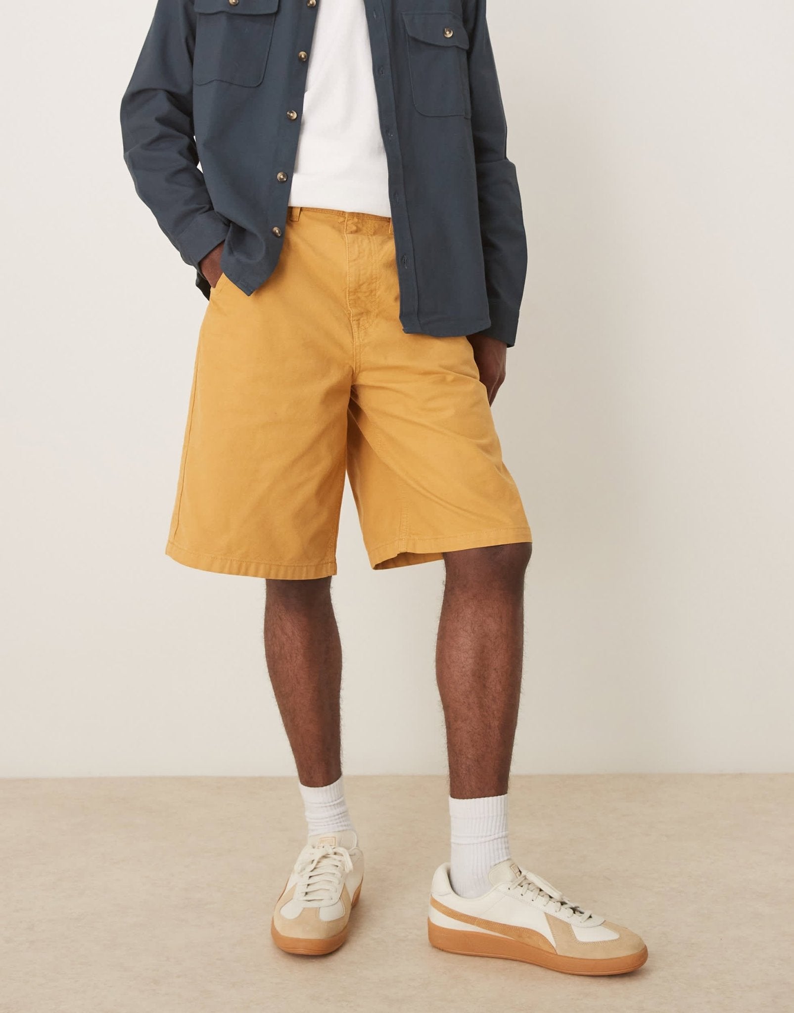 ASOS DESIGN long length shorts in tan - ASOS Sample Sale EU Store