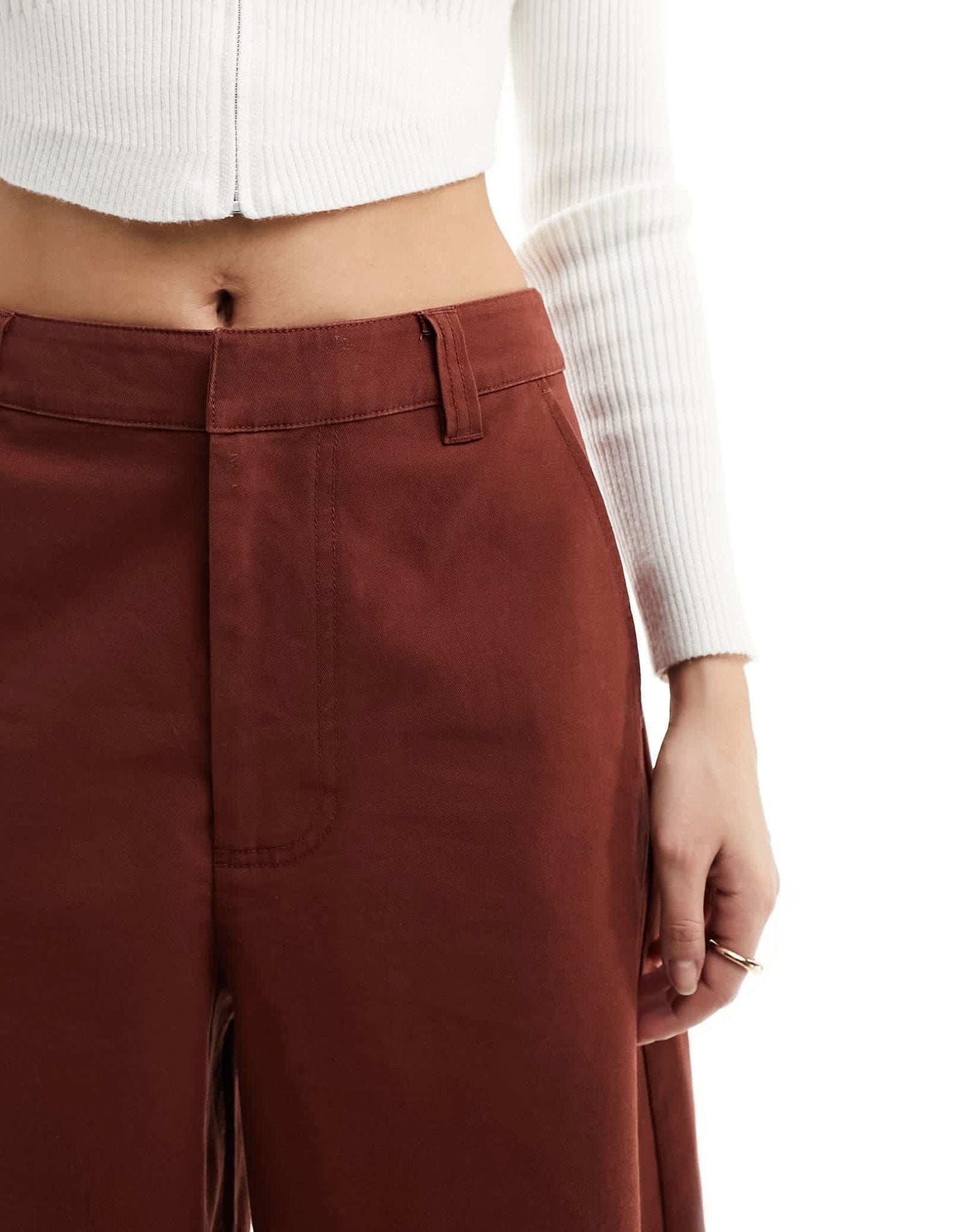 ASOS DESIGN longline short in brown - ASOS Sample Sale EU Store