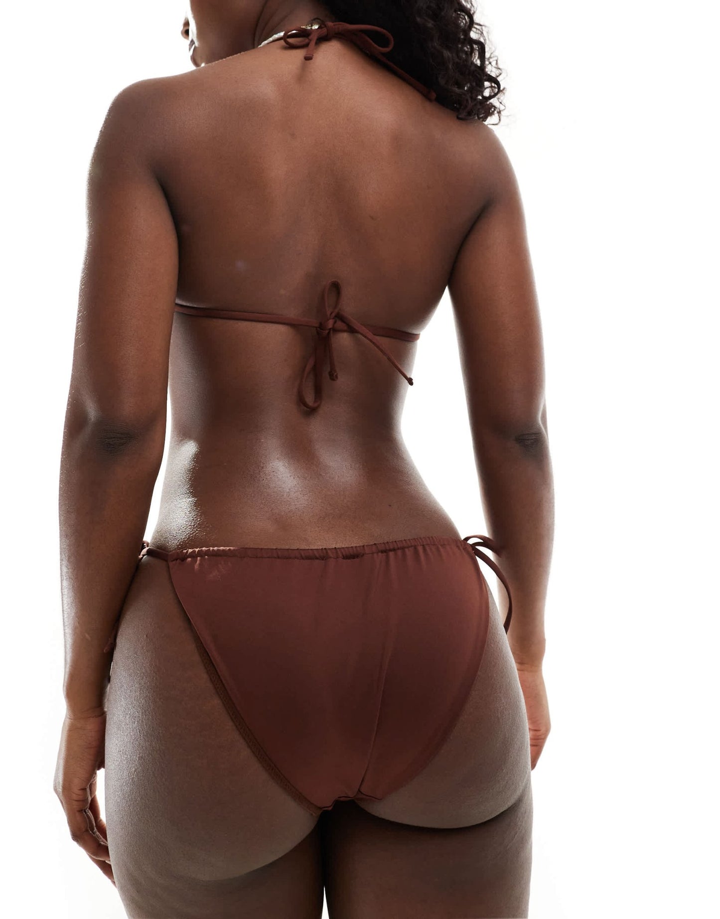ASOS DESIGN Maya mix & match tie side bikini bottom in chocolate brown - ASOS Sample Sale EU Store