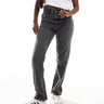 Jeans a vita media dritti ASOS DESIGN grigi