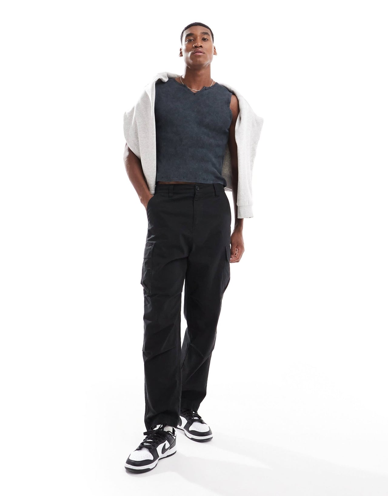 ASOS DESIGN muscle fit tank vest in washed rib - ASOS Sample Sale EU Store