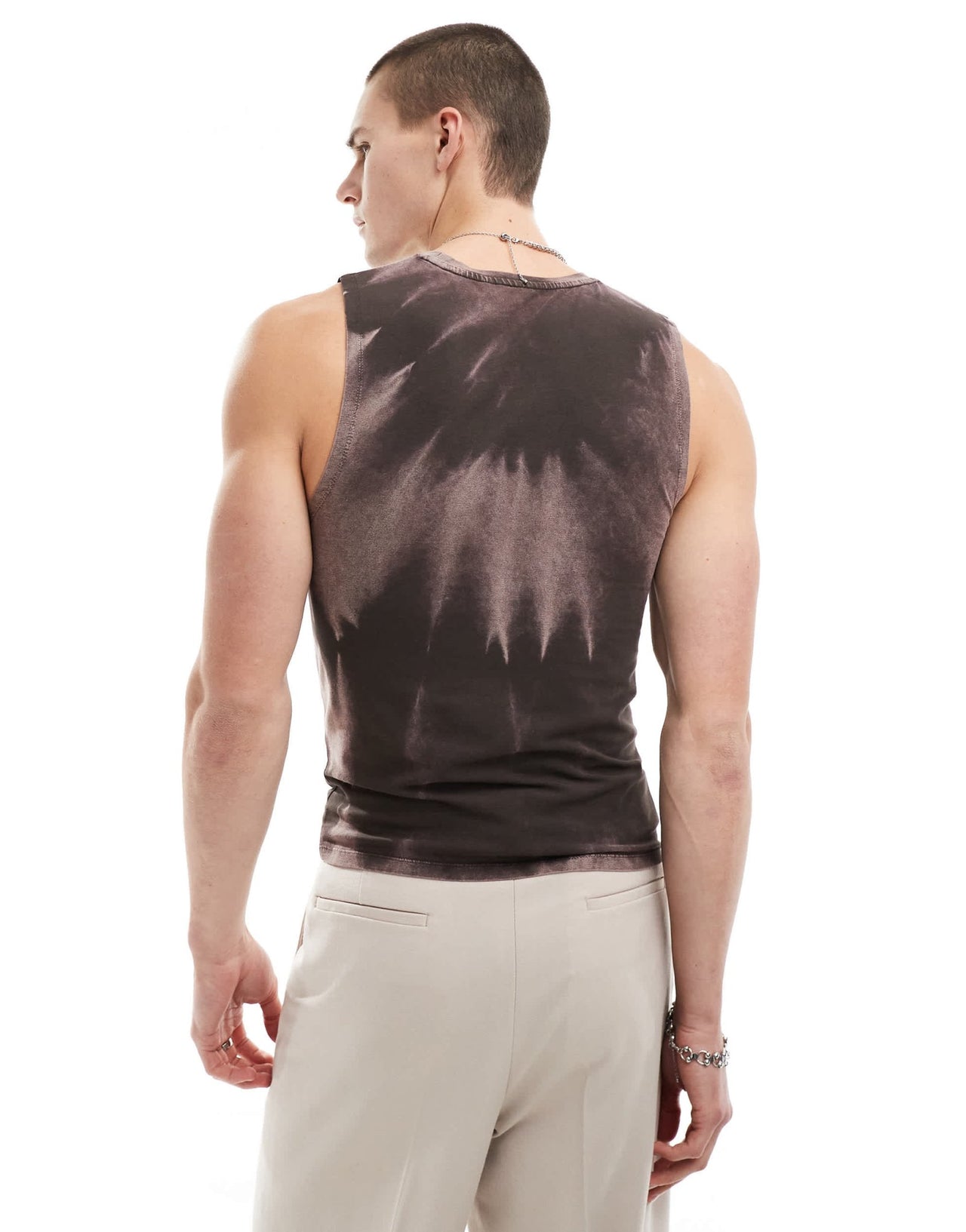 ASOS DESIGN muscle fit vest in washed brown - ASOS Sample Sale EU Store