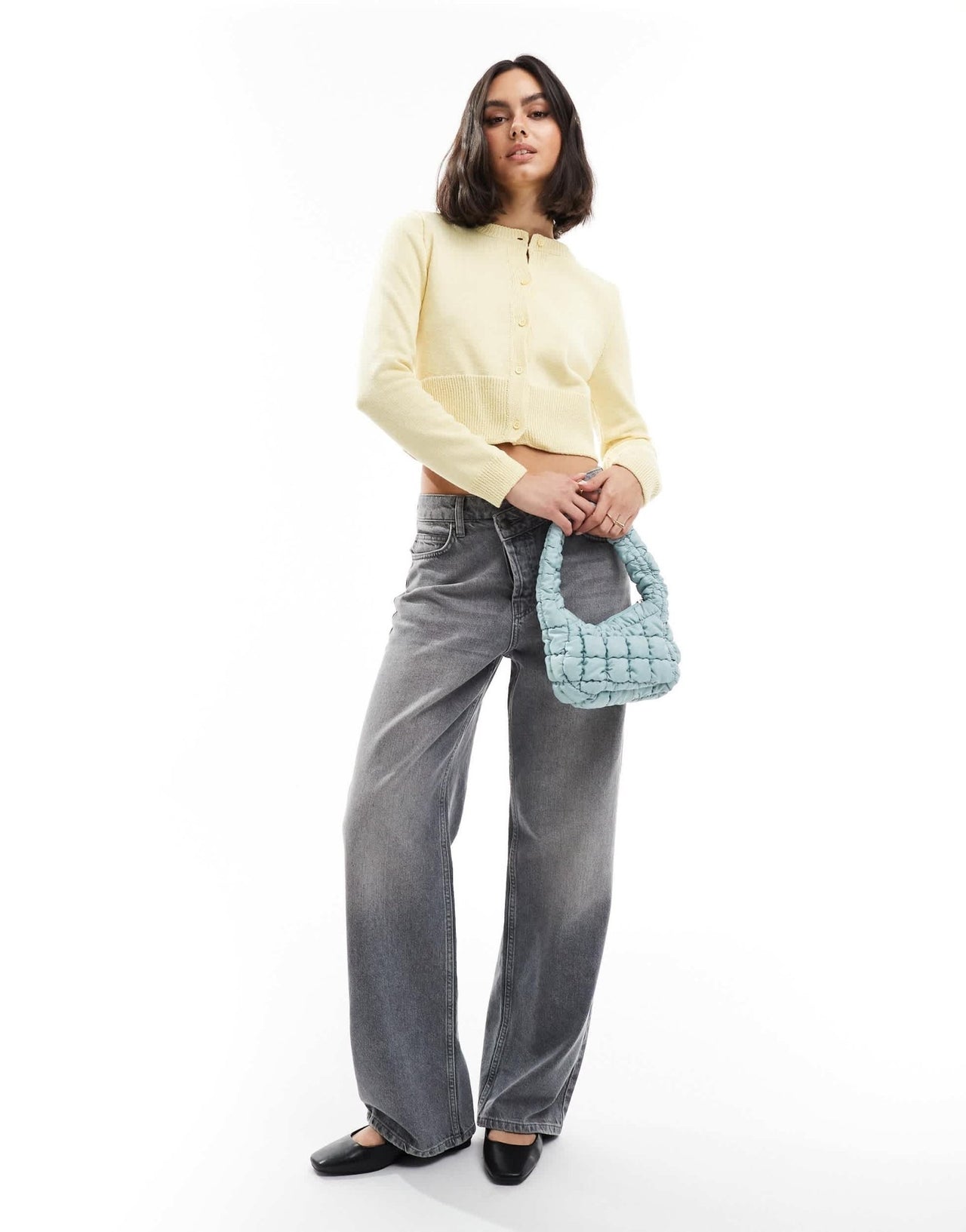 ASOS DESIGN neat fit cardigan in buttermilk - ASOS Sample Sale EU Store