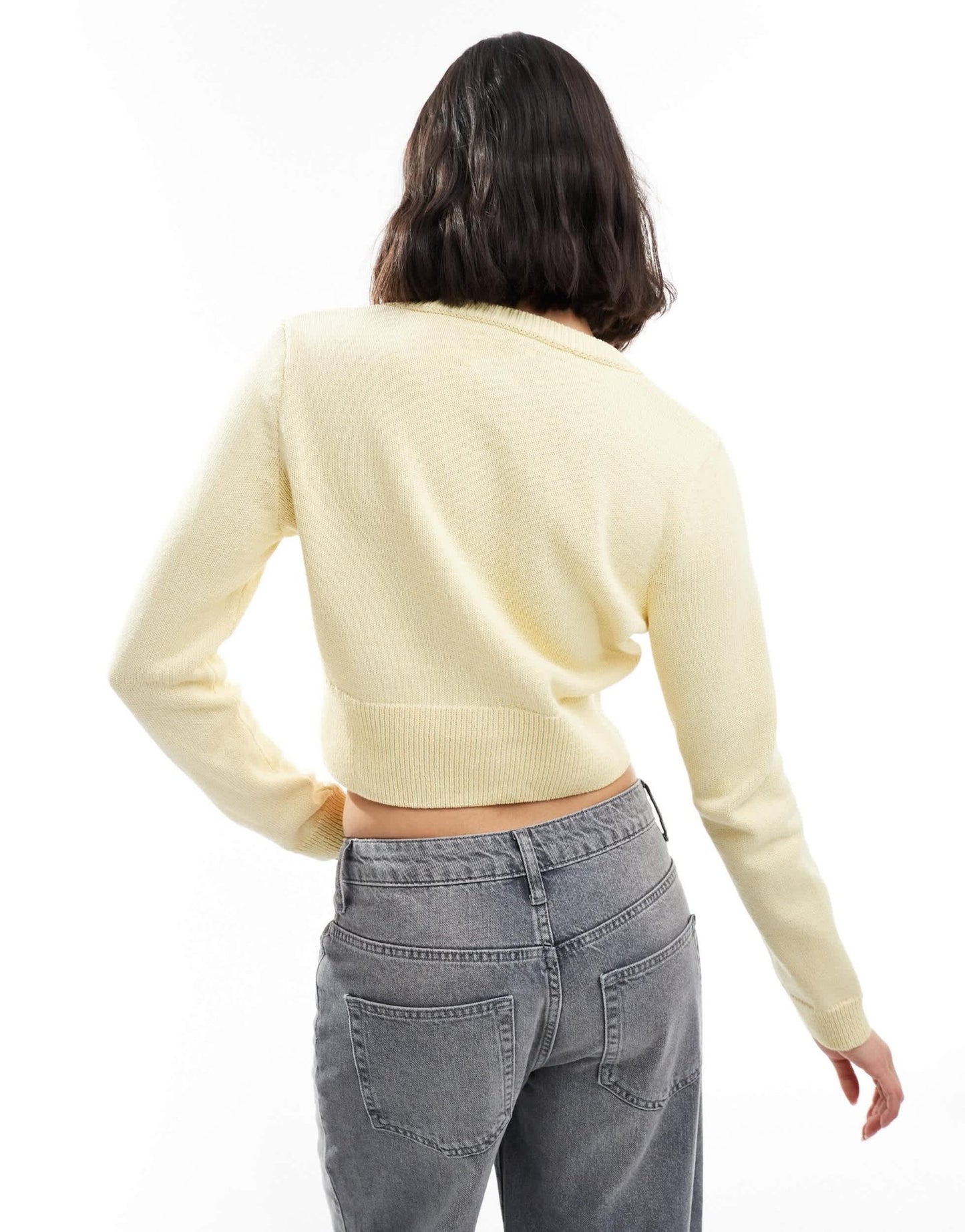 ASOS DESIGN neat fit cardigan in buttermilk - ASOS Sample Sale EU Store