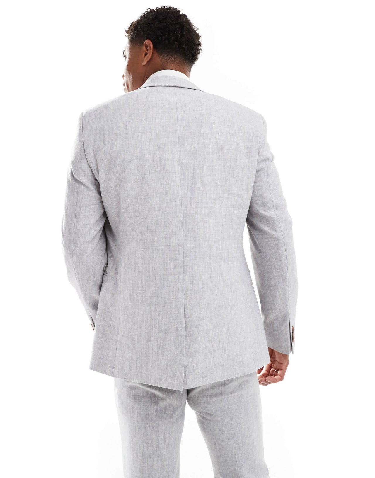 ASOS DESIGN new skinny suit jacket in grey crosshatch texture - ASOS Sample Sale EU Store