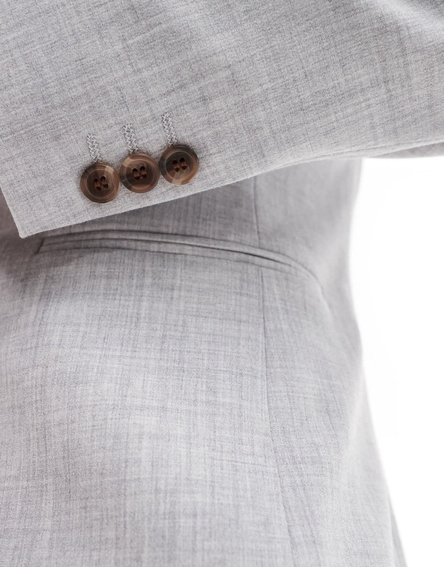 ASOS DESIGN new skinny suit jacket in grey crosshatch texture - ASOS Sample Sale EU Store