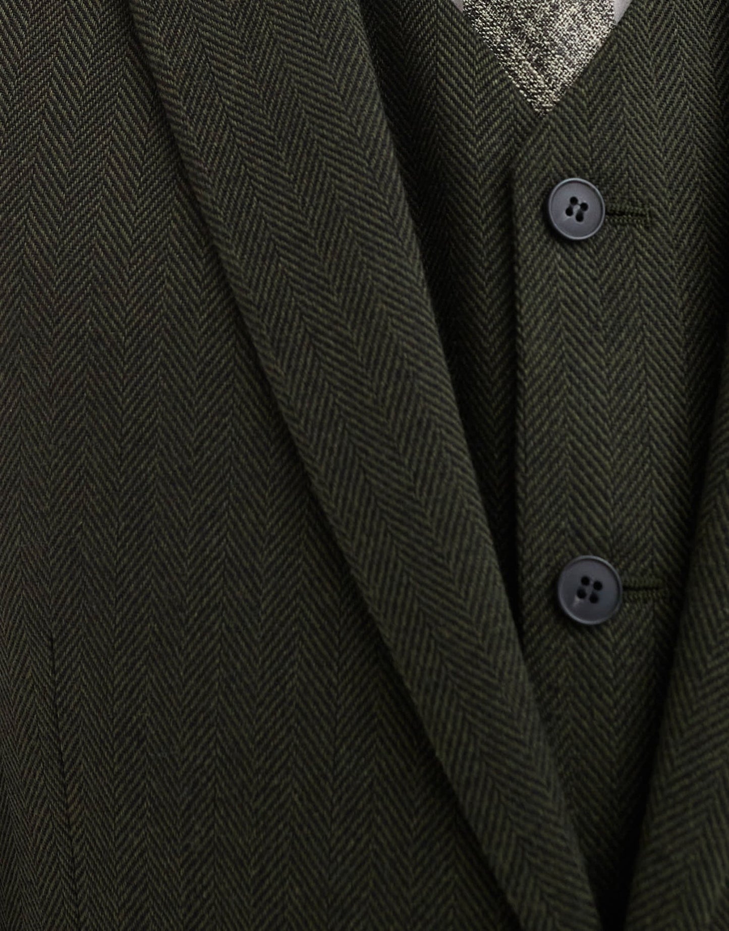 ASOS DESIGN new skinny suit jacket in wool blend olive green herringbone - ASOS Sample Sale EU Store