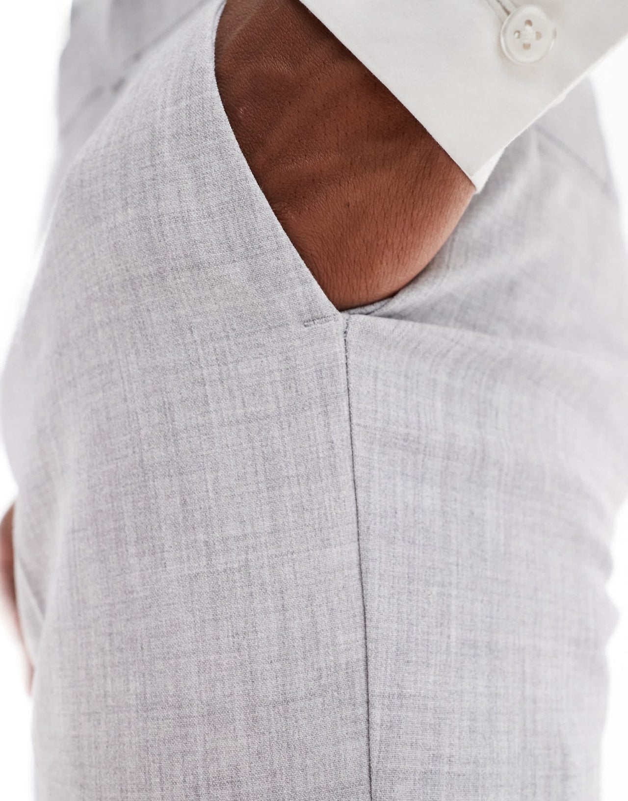 ASOS DESIGN new skinny suit trousers in grey crosshatch texture - ASOS Sample Sale EU Store